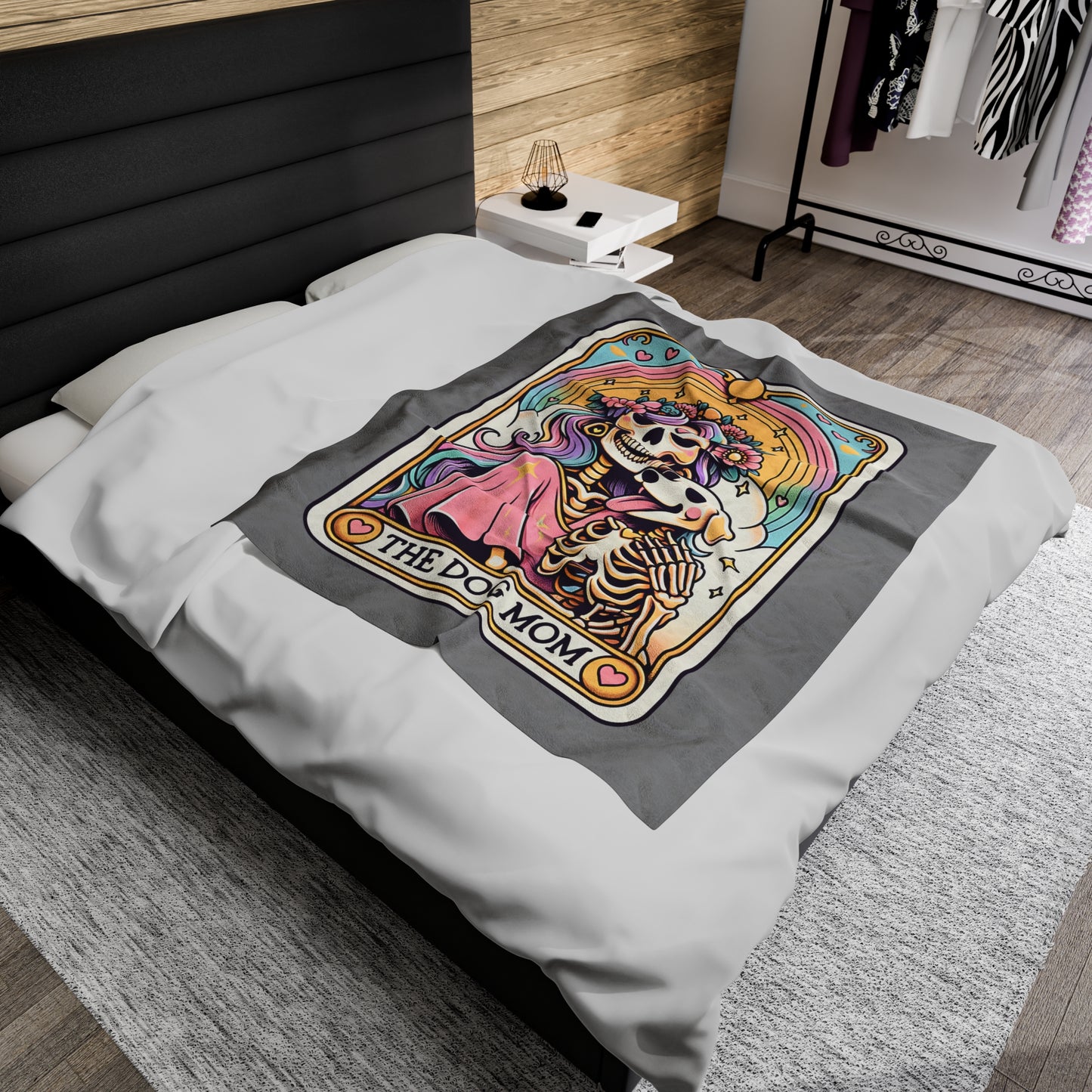 The Dog Mom Tarot Velveteen Plush Blanket
