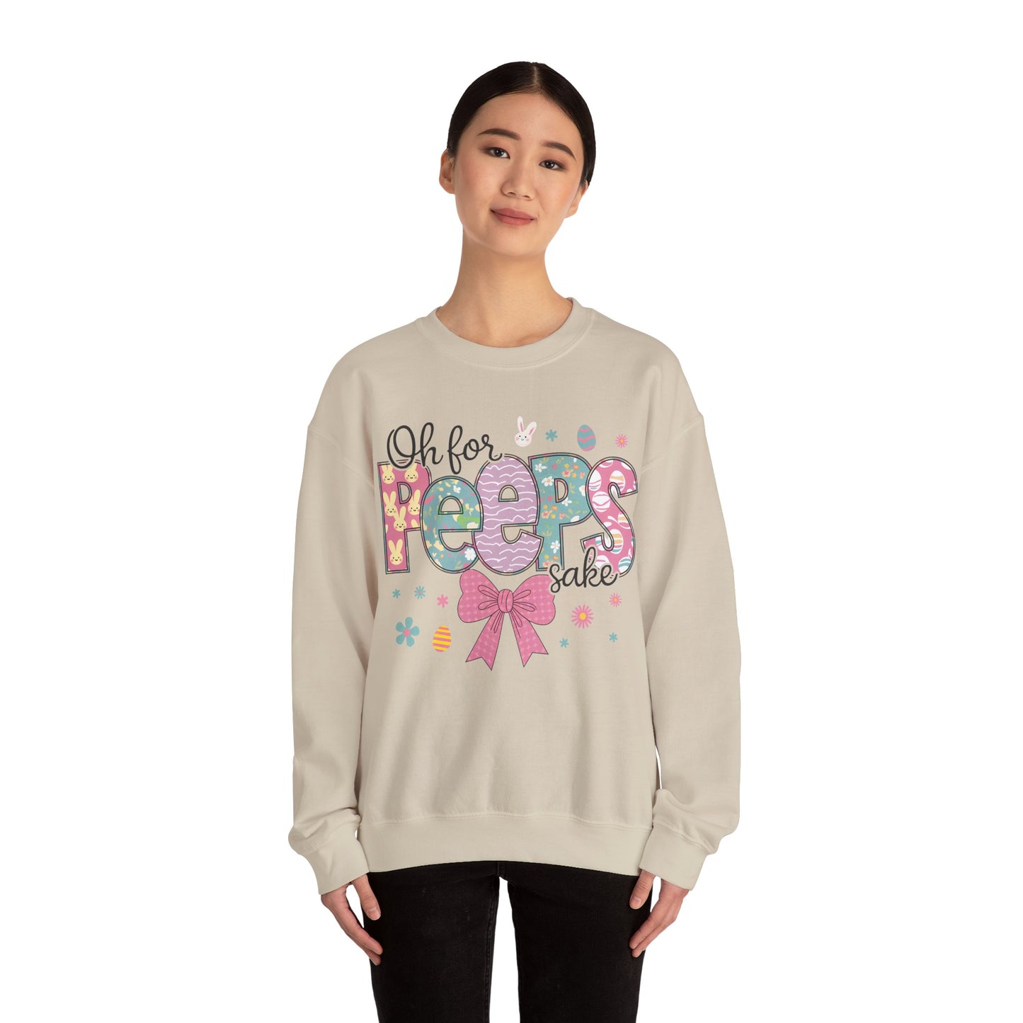 Oh For Peeps Sake Heavy Blend™ Crewneck Sweatshirt