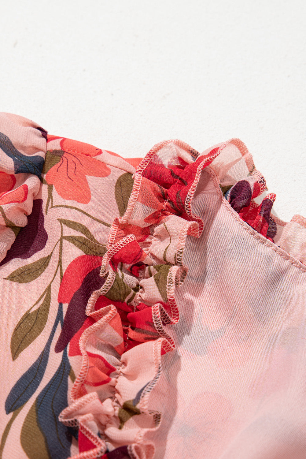 Violet V Neck Floral Print Empire Waist Maxi Dress