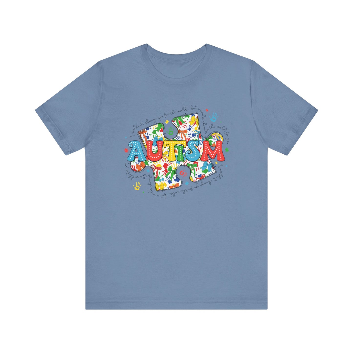 Autism Puzzle Jersey Short Sleeve Tee