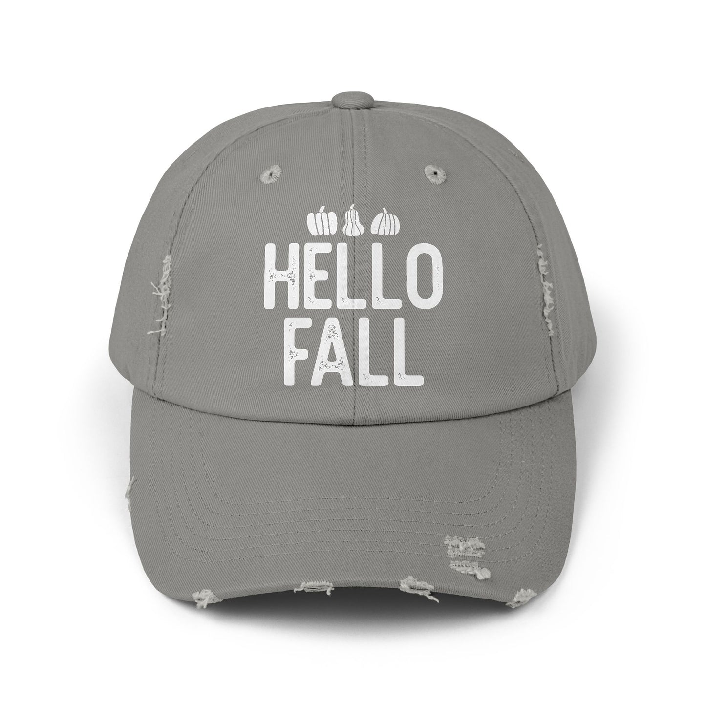 Hello Fall Distressed Cap