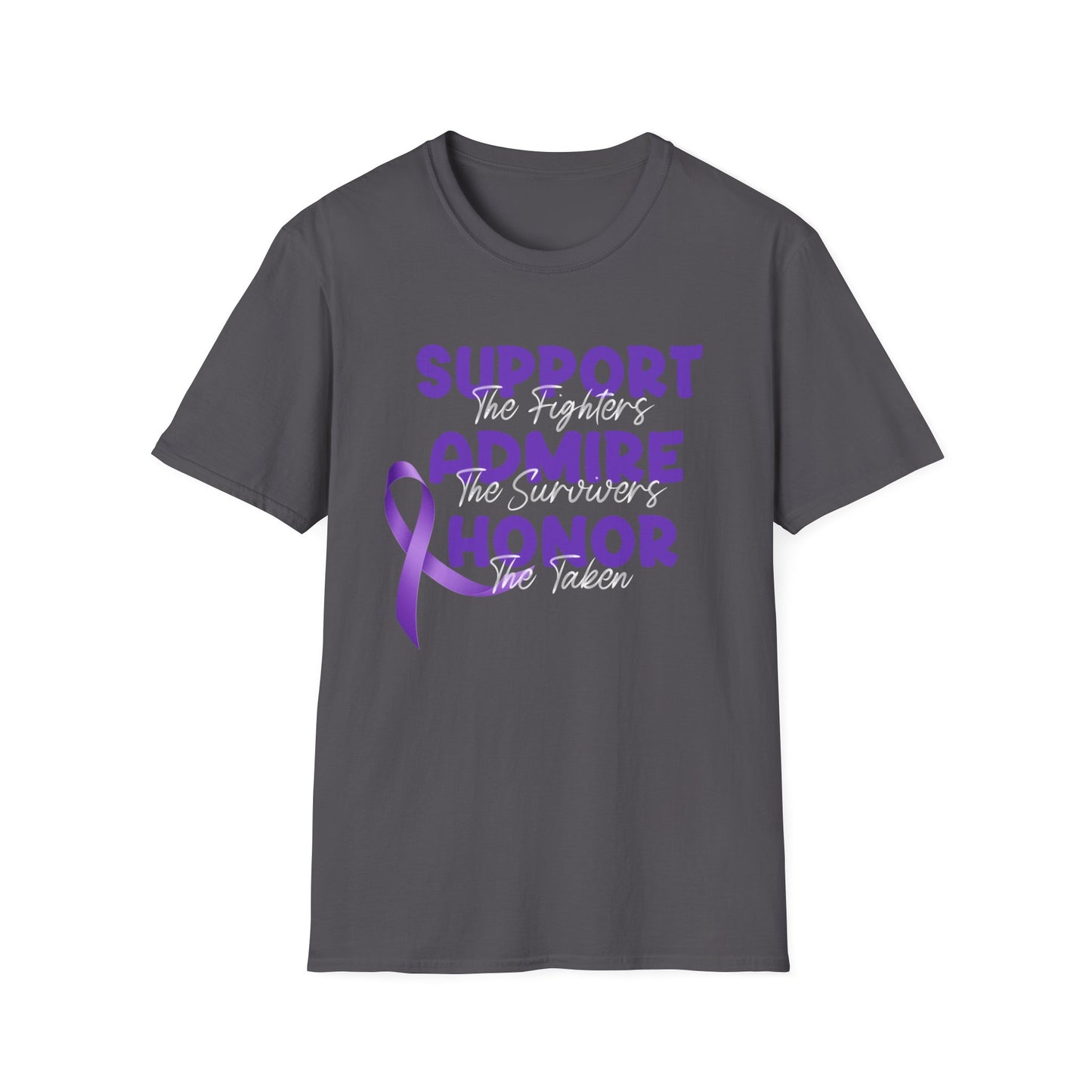 Support Admire Honor Purple Ribbon Softstyle T-Shirt