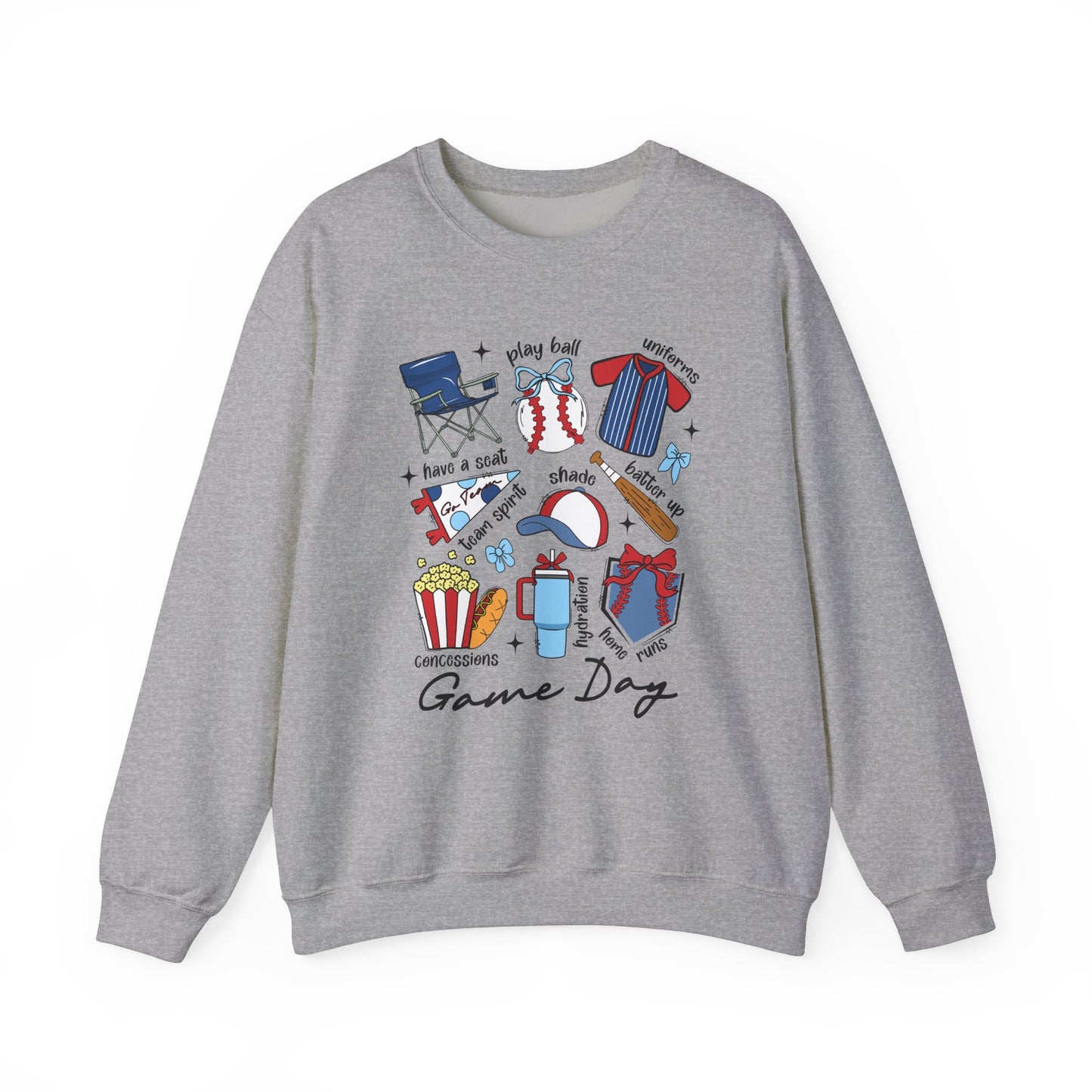 Game Day Essentials Baseball Heavy Blend™ Crewneck Sweatshirt