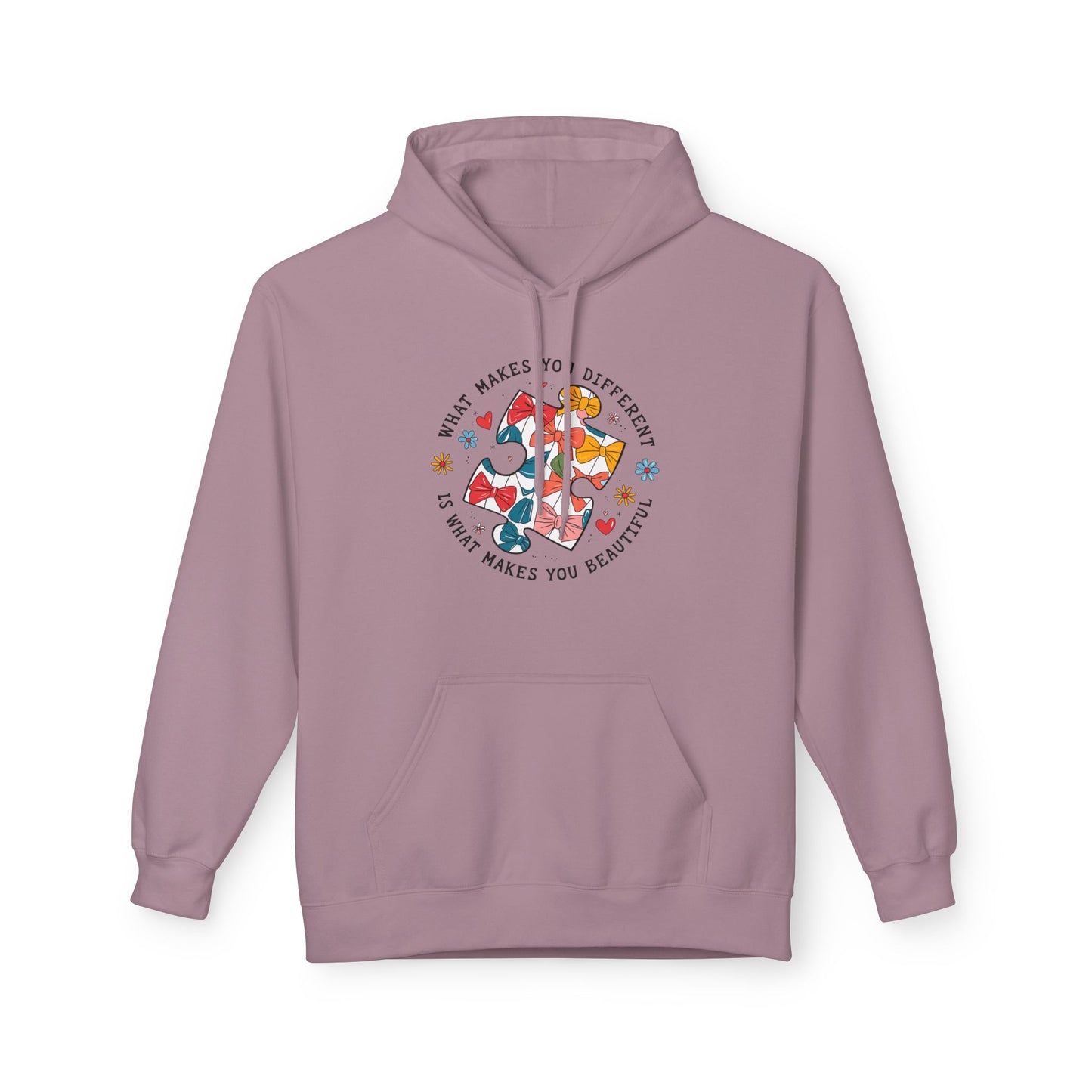Retro Autism Coquette Midweight Softstyle Fleece Hoodie