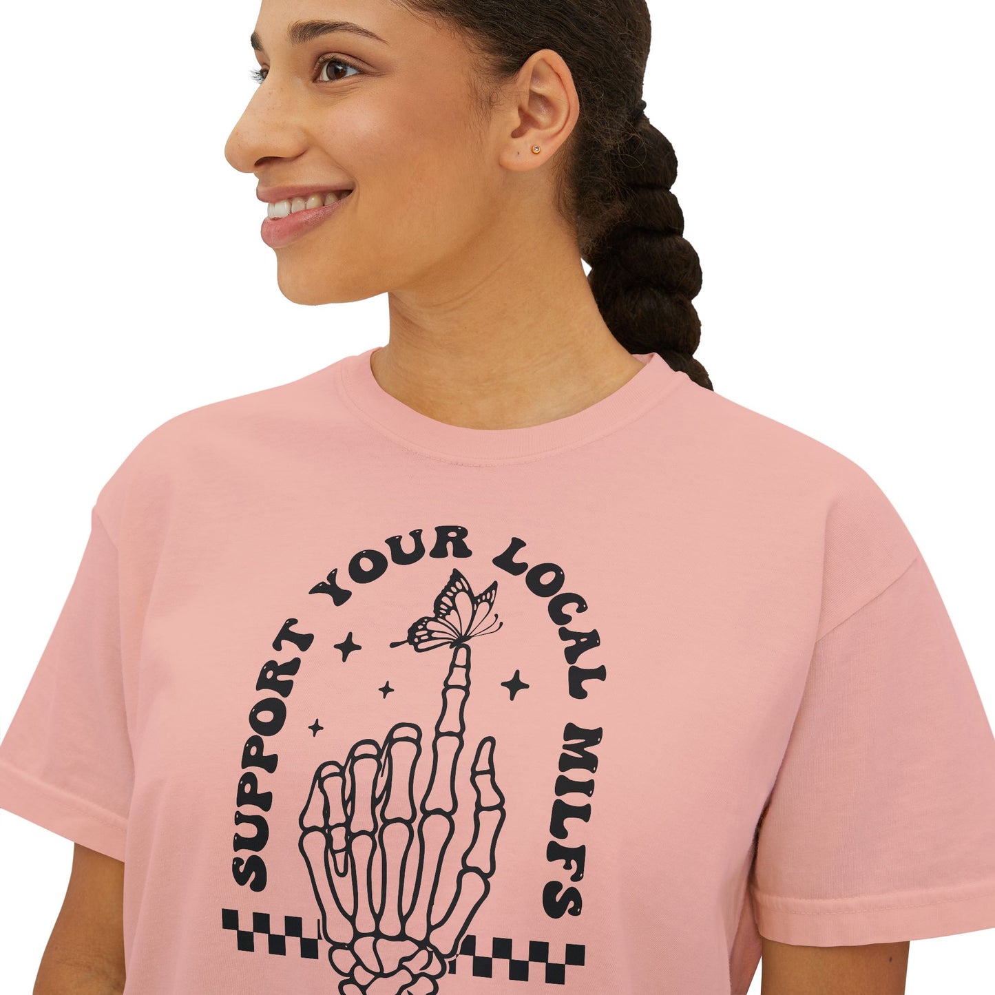 Support Your Local Milfs Women's Boxy Tee