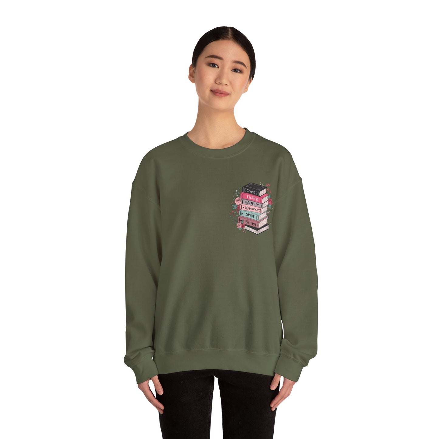 The Stack of Books Heavy Blend™ Crewneck Sweatshirt