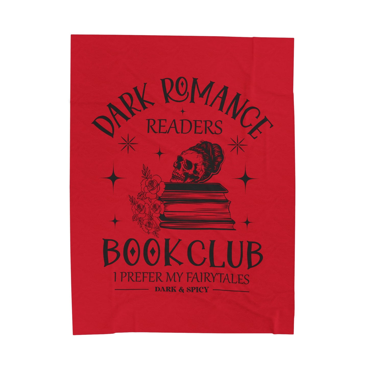 Dark Romance Readers Book Club Velveteen Plush Blanket
