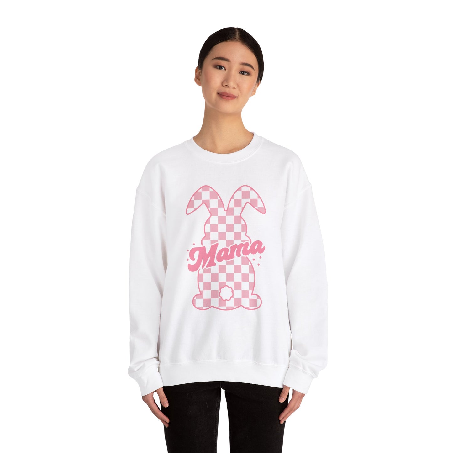 Pink Bunny Mama Heavy Blend™ Crewneck Sweatshirt