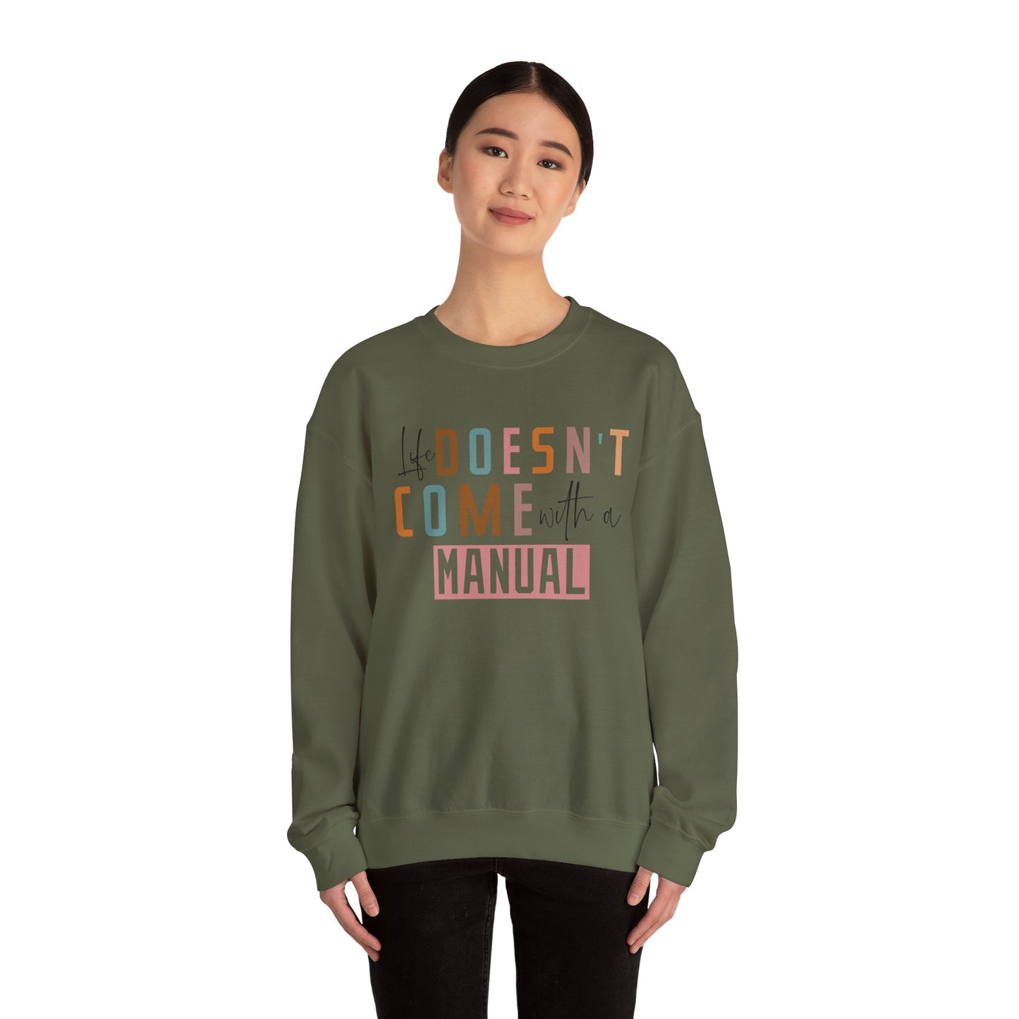 Life Doesn’t Come With A Manual Heavy Blend™ Crewneck Sweatshirt