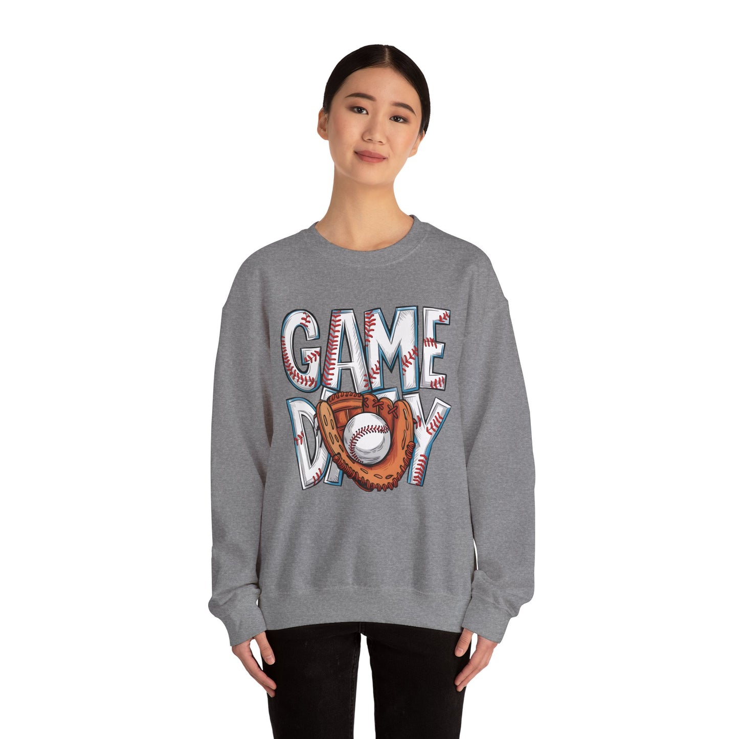 Baseball Game Day Heavy Blend™ Crewneck Sweatshirt