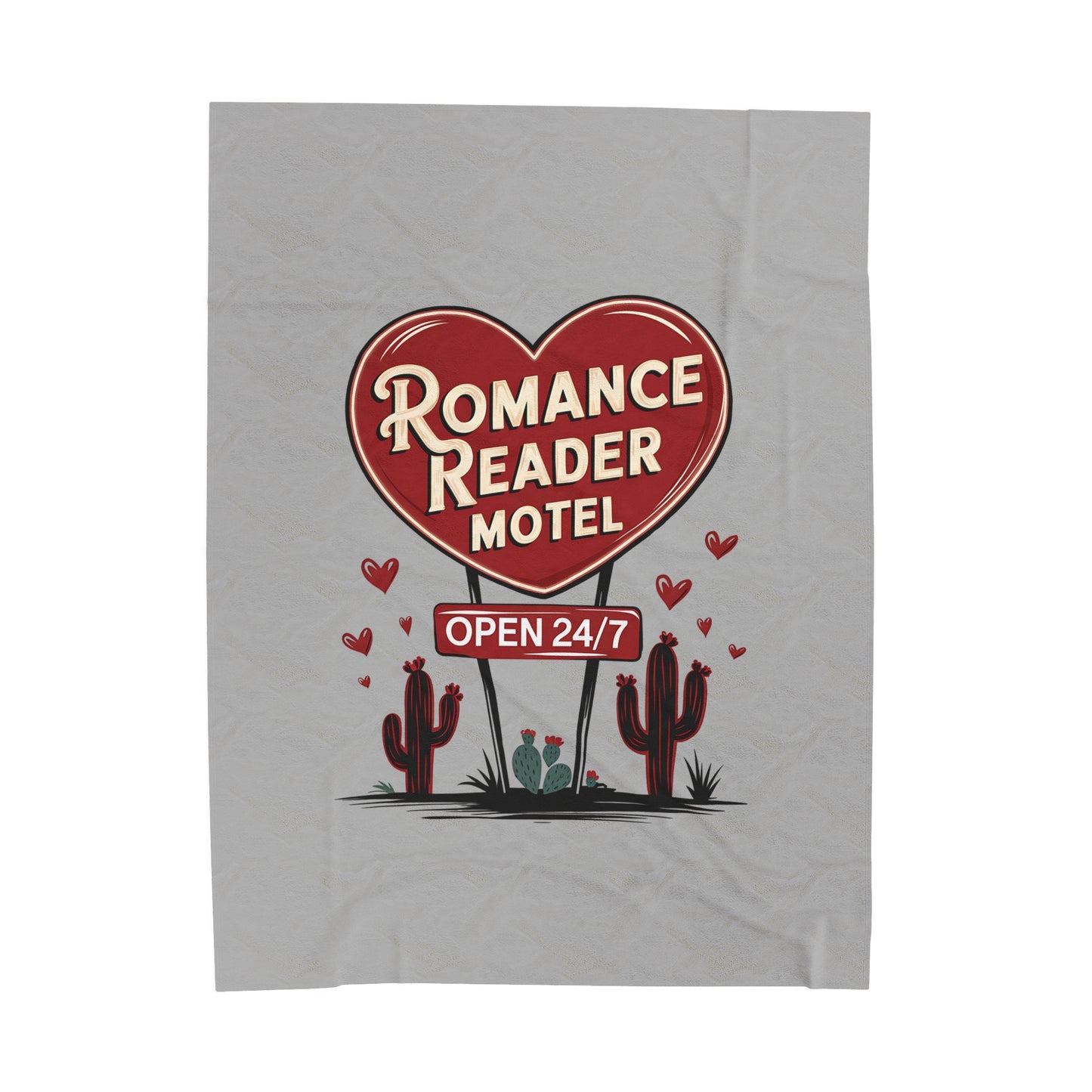 Romance Reader Motel Velveteen Plush Blanket