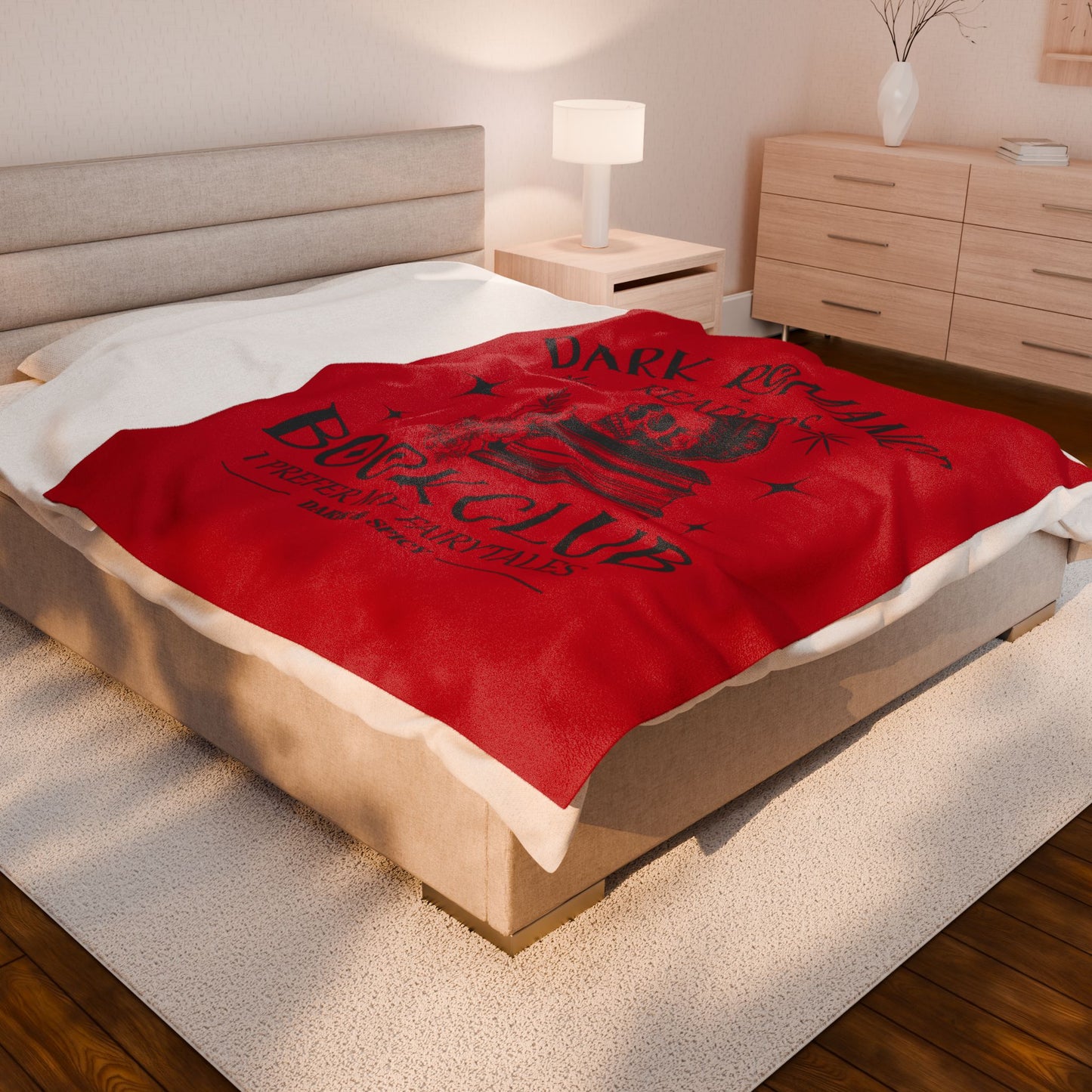 Dark Romance Readers Book Club Velveteen Plush Blanket