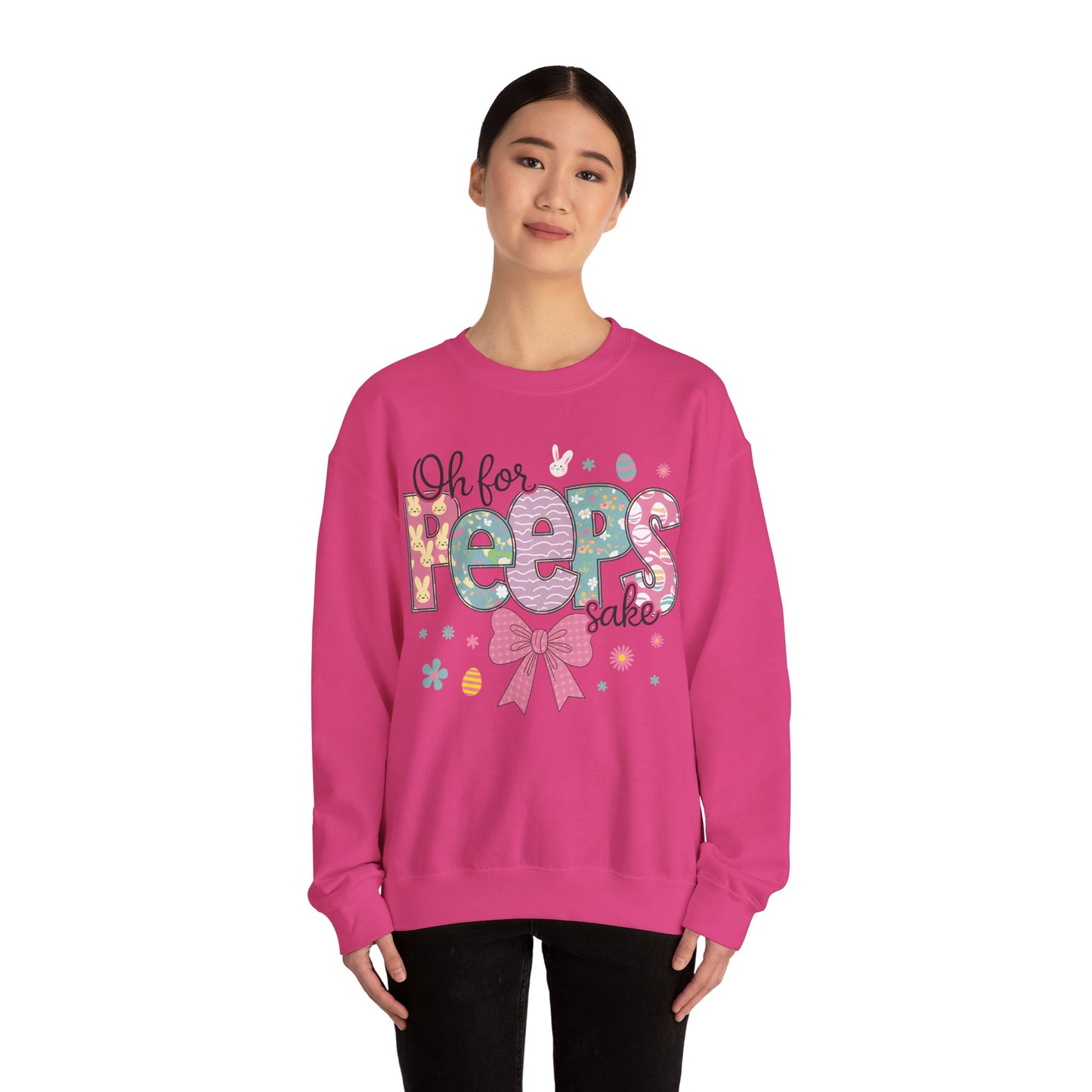 Oh For Peeps Sake Heavy Blend™ Crewneck Sweatshirt