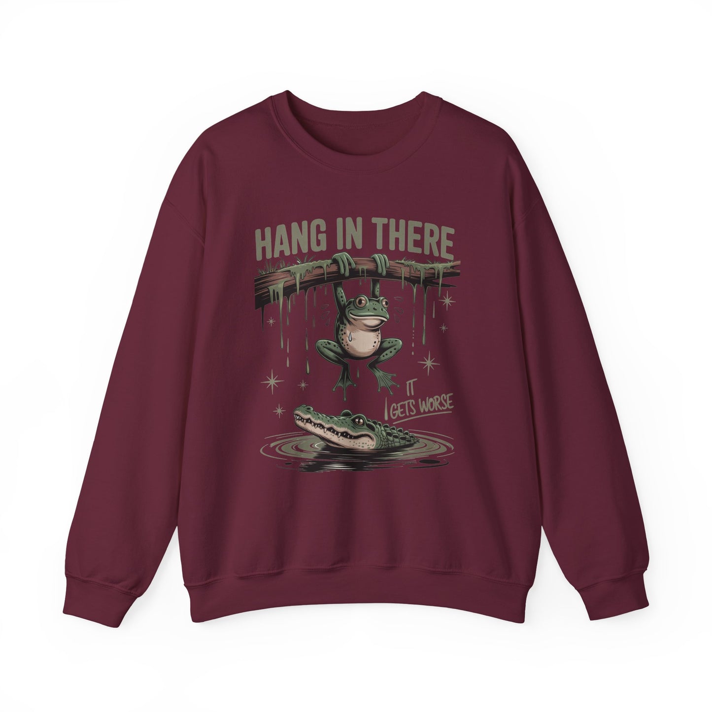 Hang In There Heavy Blend™ Crewneck Sweatshirt