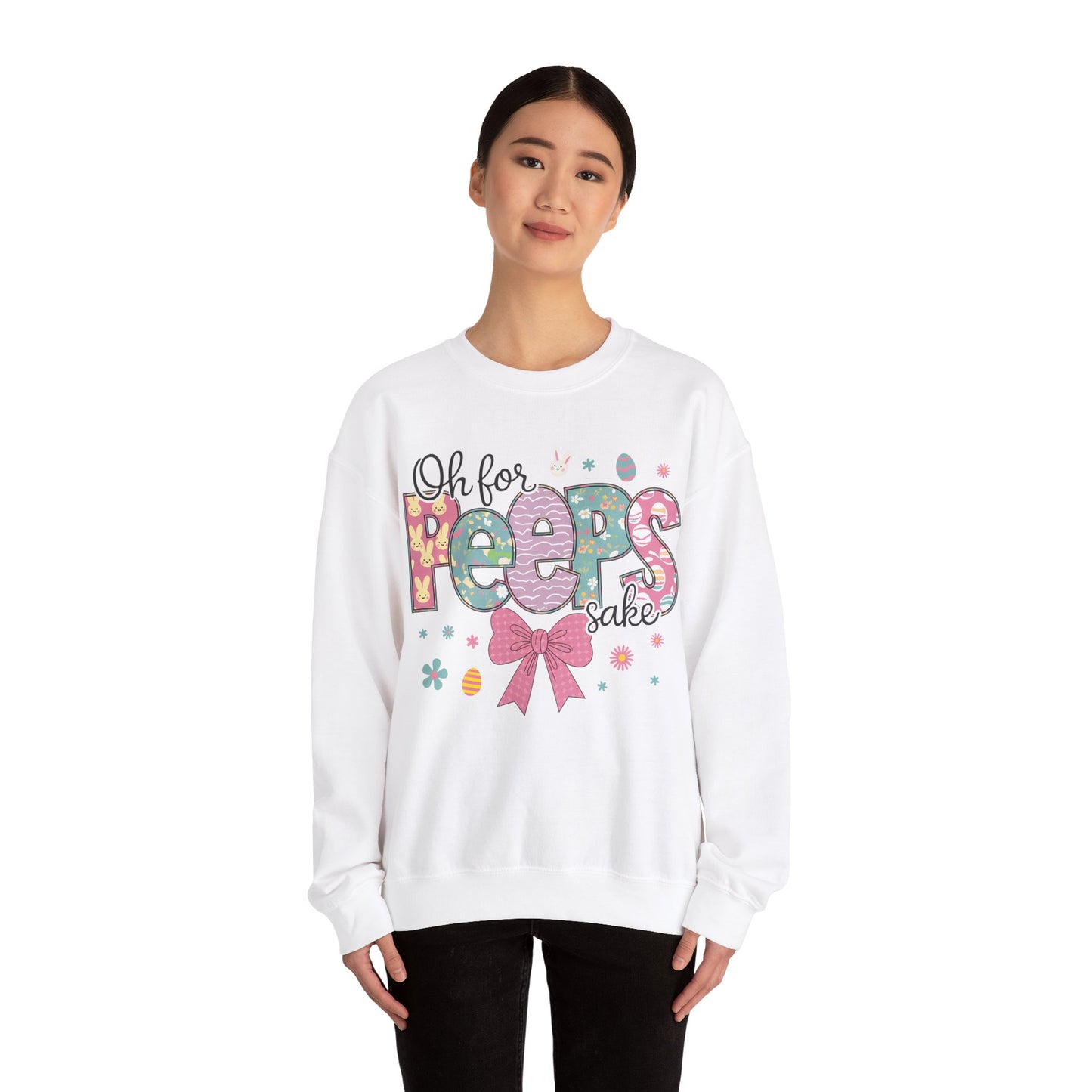 Oh For Peeps Sake Heavy Blend™ Crewneck Sweatshirt