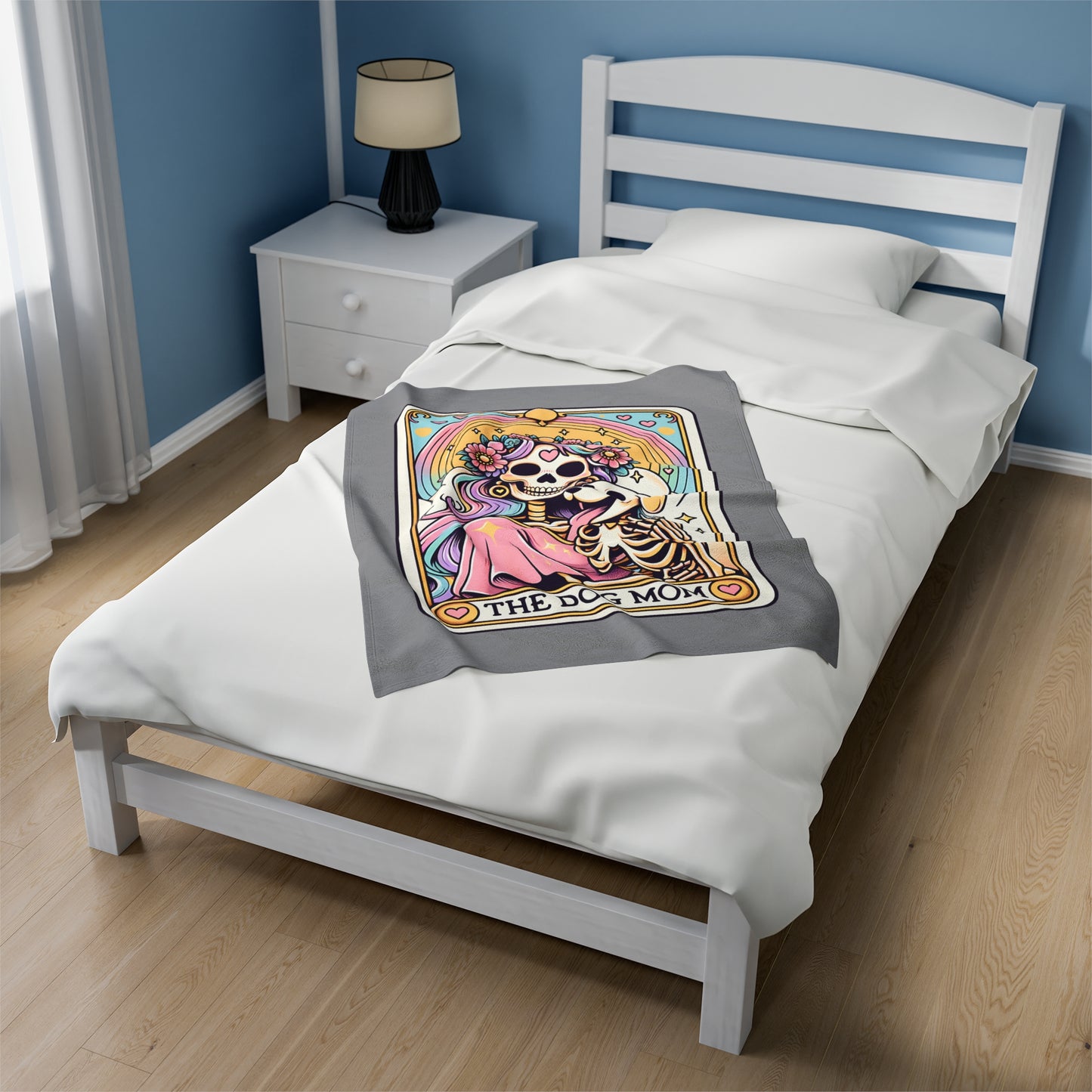 The Dog Mom Tarot Velveteen Plush Blanket