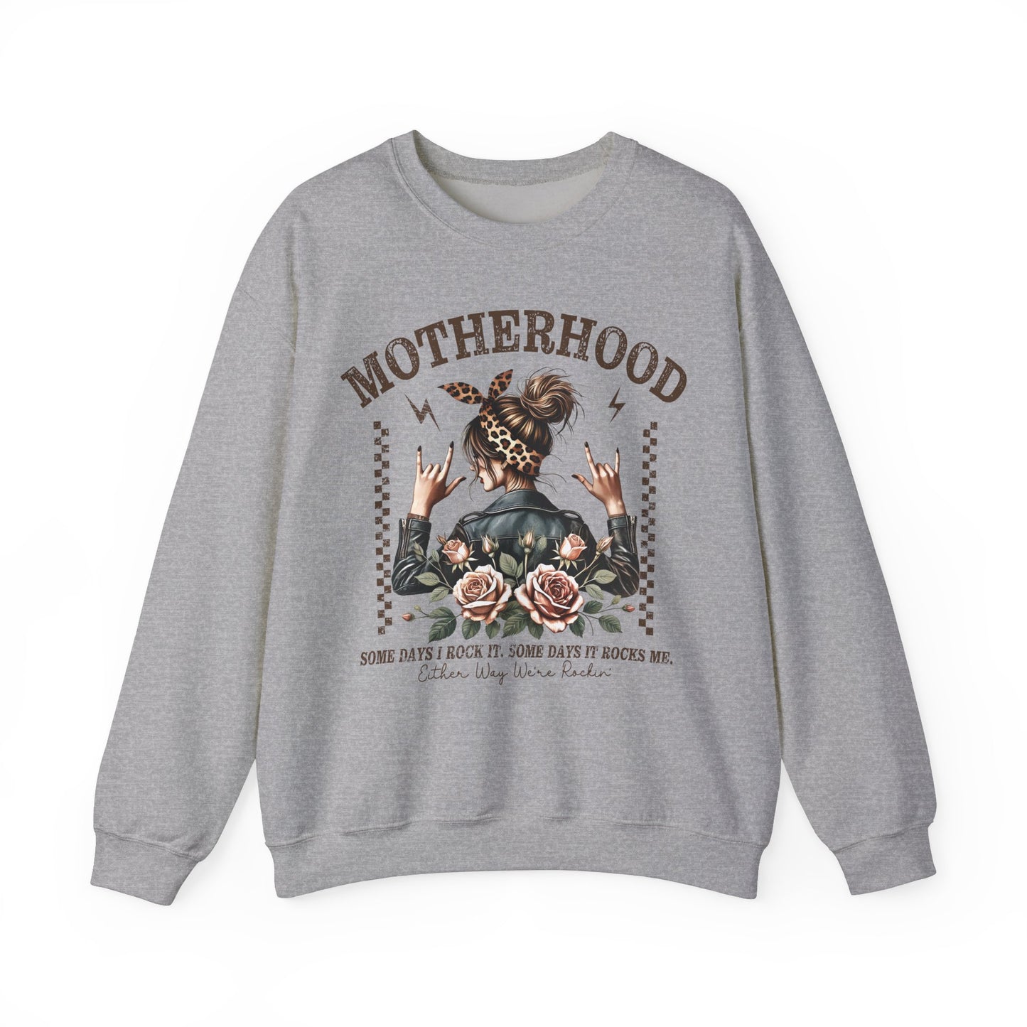 Motherhood Either Way Were Rockin Heavy Blend™ Crewneck Sweatshirt