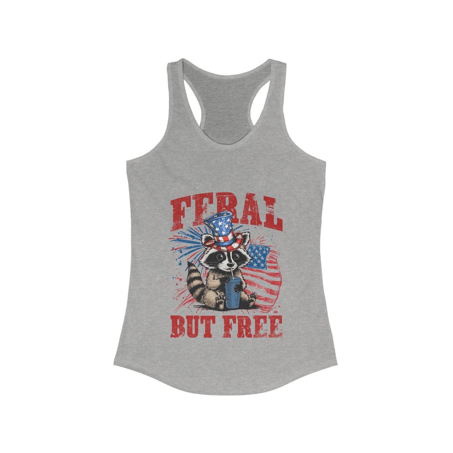Feral But Free Women's Ideal Racerback Tank