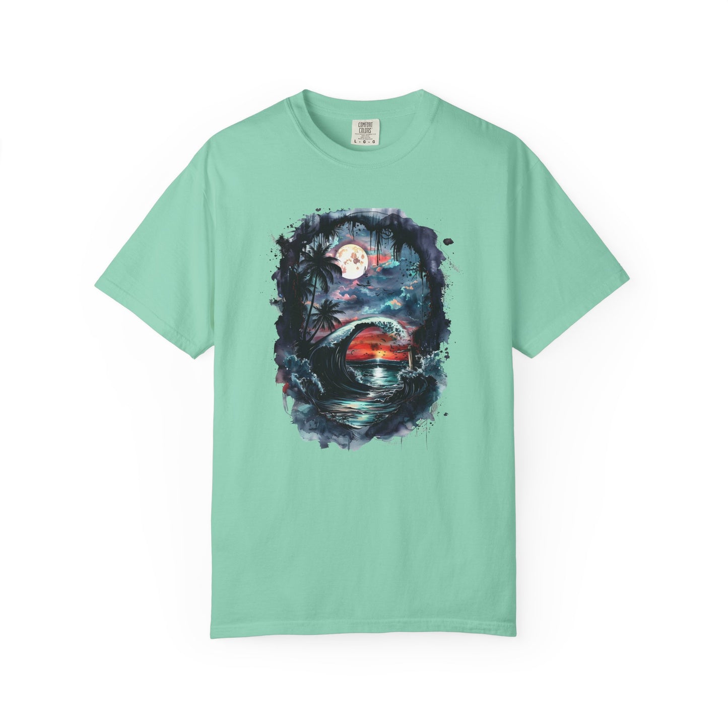 Gothic Summer Wave Garment-Dyed T-shirt