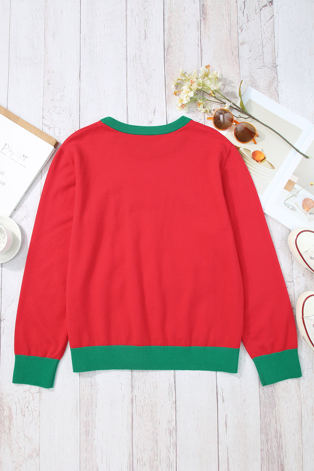 Black Plus Size Cheers Glitter Tinsel Short Sleeve Sweater