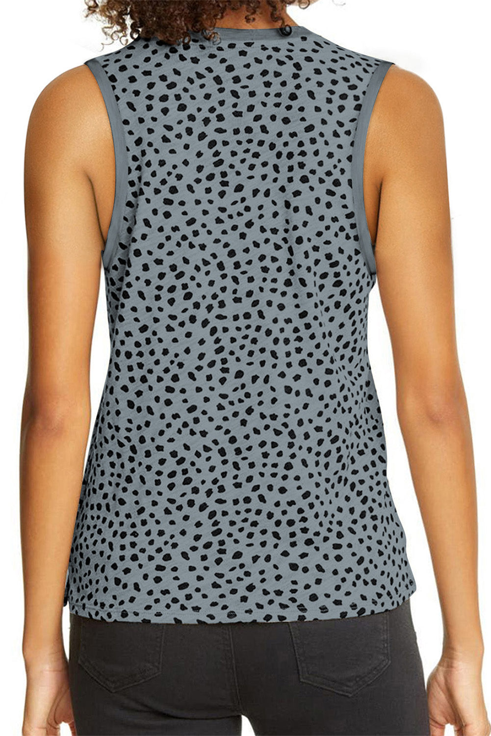 Colorblock Swiss Dot Flutter Sleeve Square Neck Mini Dress