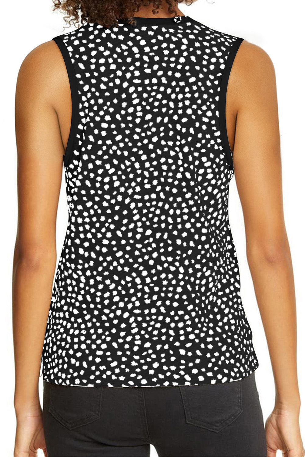 Colorblock Swiss Dot Flutter Sleeve Square Neck Mini Dress