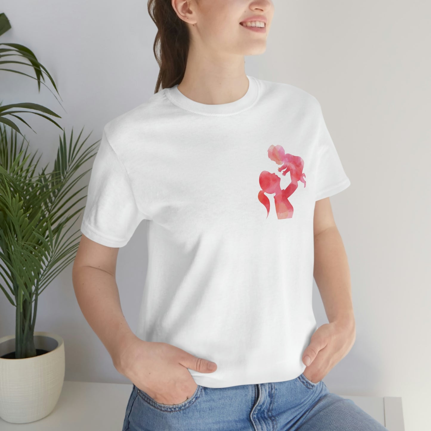 Pink Watercolor Mom Pocket
