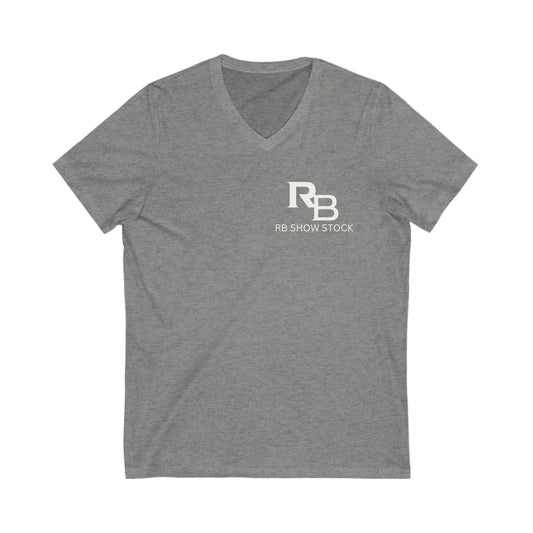 RB White CYOT Jersey Short Sleeve V-Neck Tee