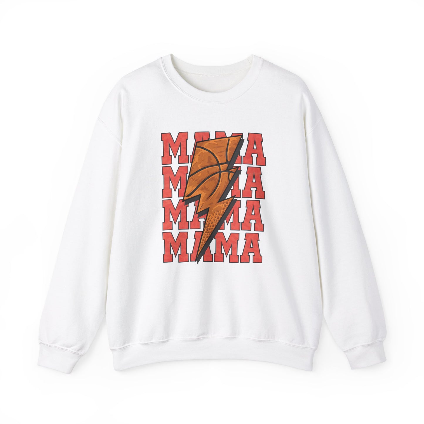 Stacked Basketball Mama Heavy Blend™ Crewneck Sweatshirt