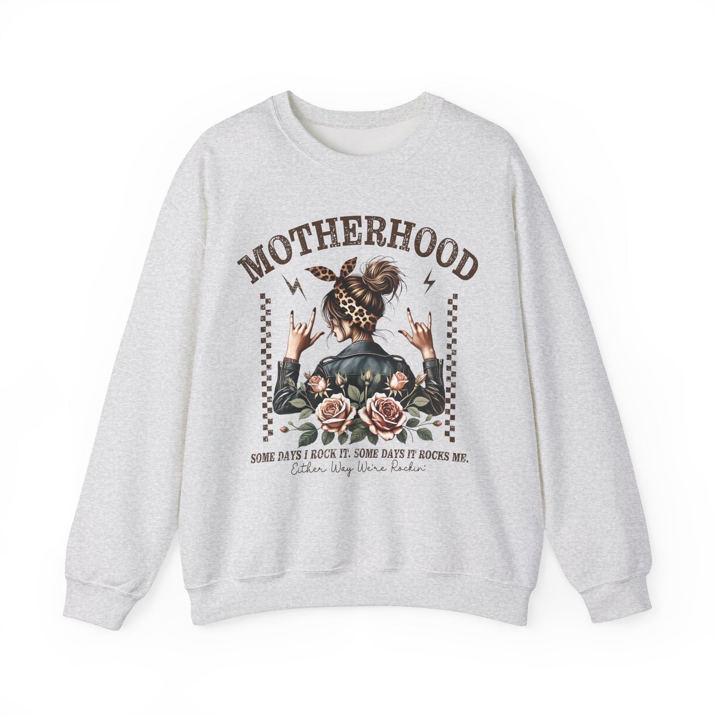 Motherhood Either Way Were Rockin Heavy Blend™ Crewneck Sweatshirt