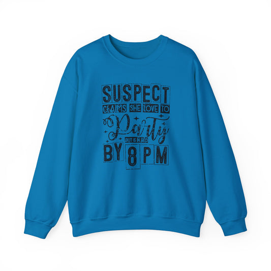 Suspect Claim To Love To Party Heavy Blend™ Crewneck Sweatshirt