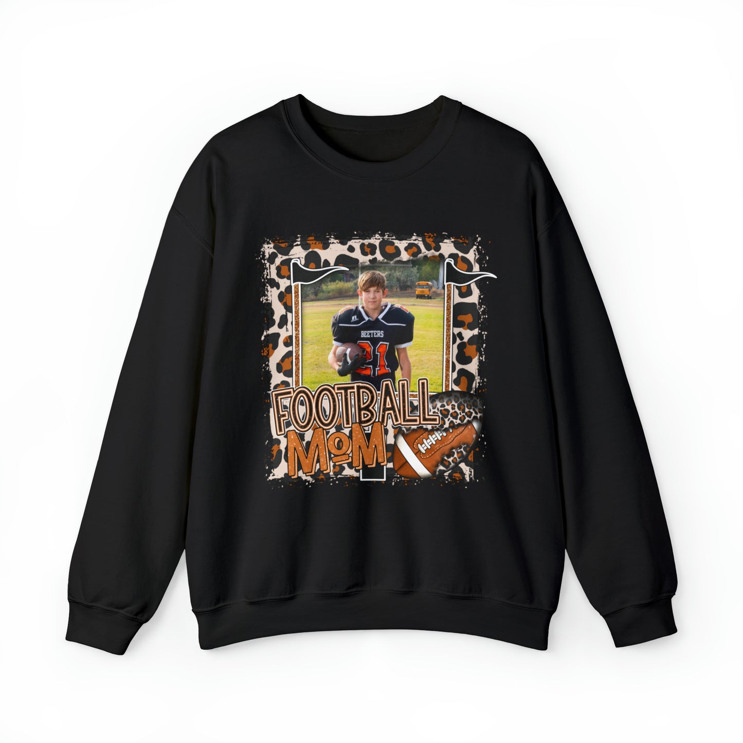Custom Football Mom Heavy Blend™ Crewneck Sweatshirt