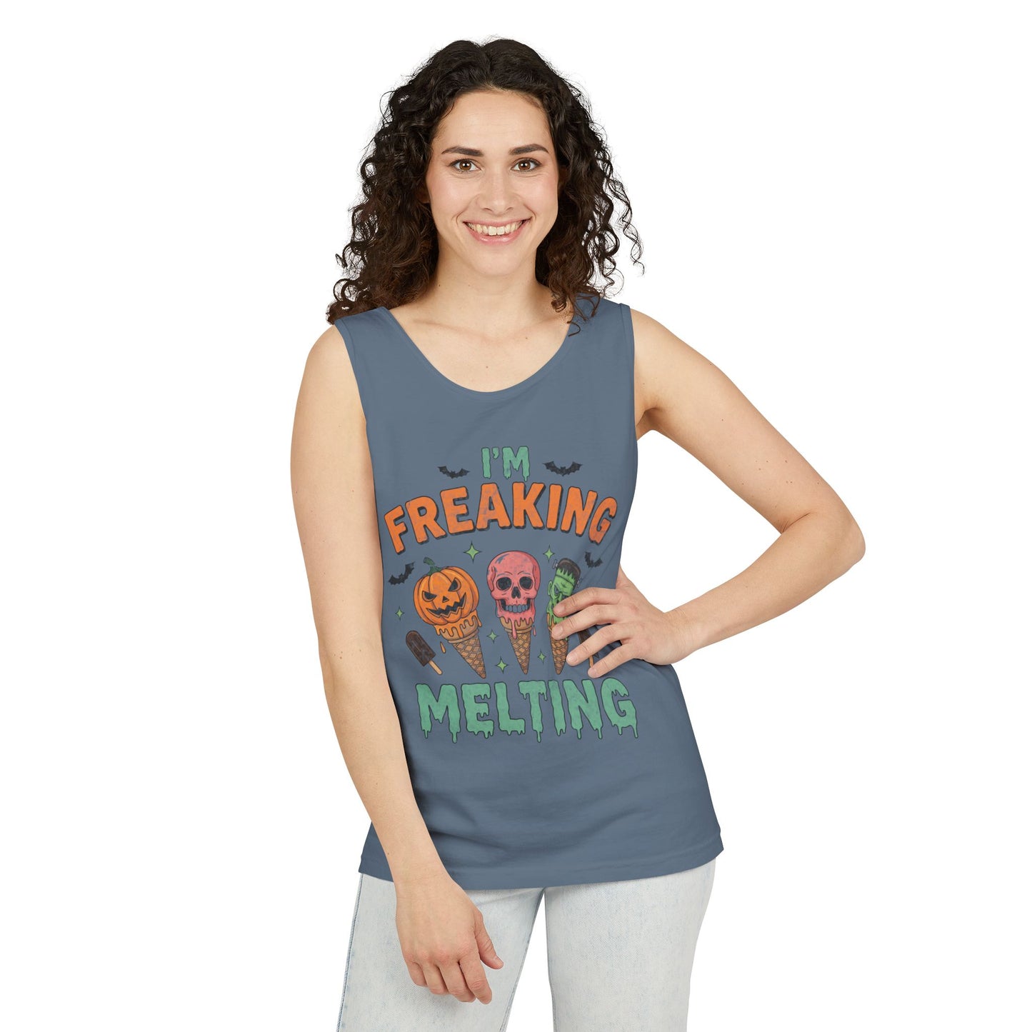 Im Freaking Melting Garment-Dyed Tank Top