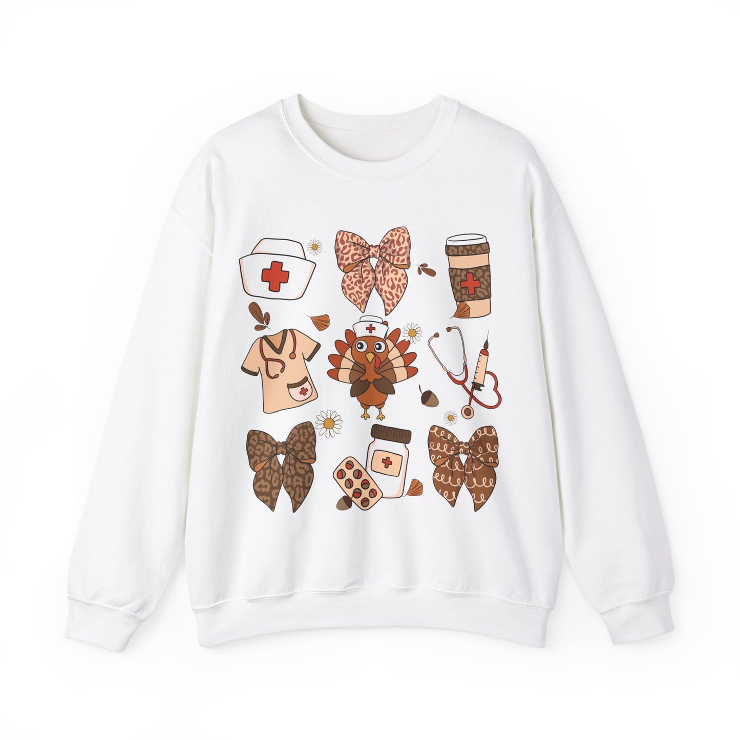 Nurse Turkey Heavy Blend™ Crewneck Sweatshirt