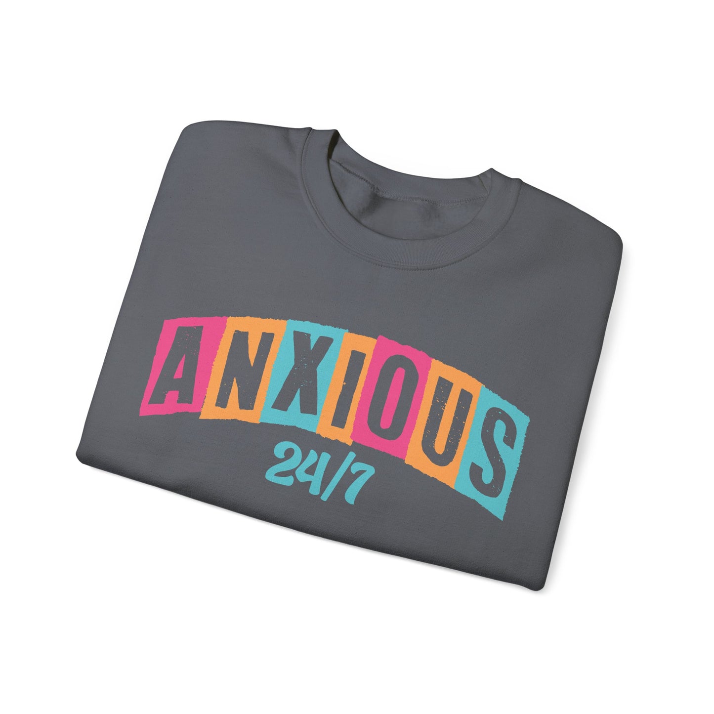 Anxious 24/7 Heavy Blend™ Crewneck Sweatshirt