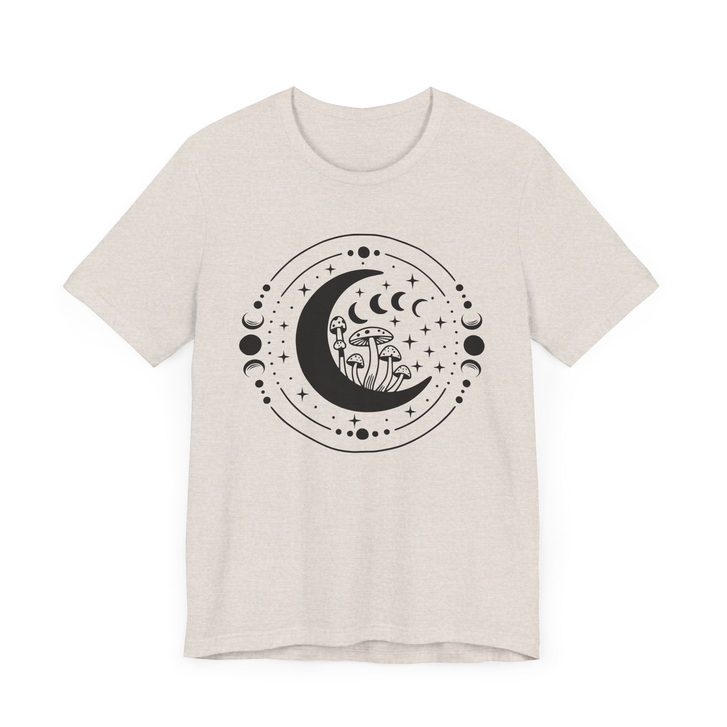 Moon and Mushroom Jersey Short Sleeve Tee