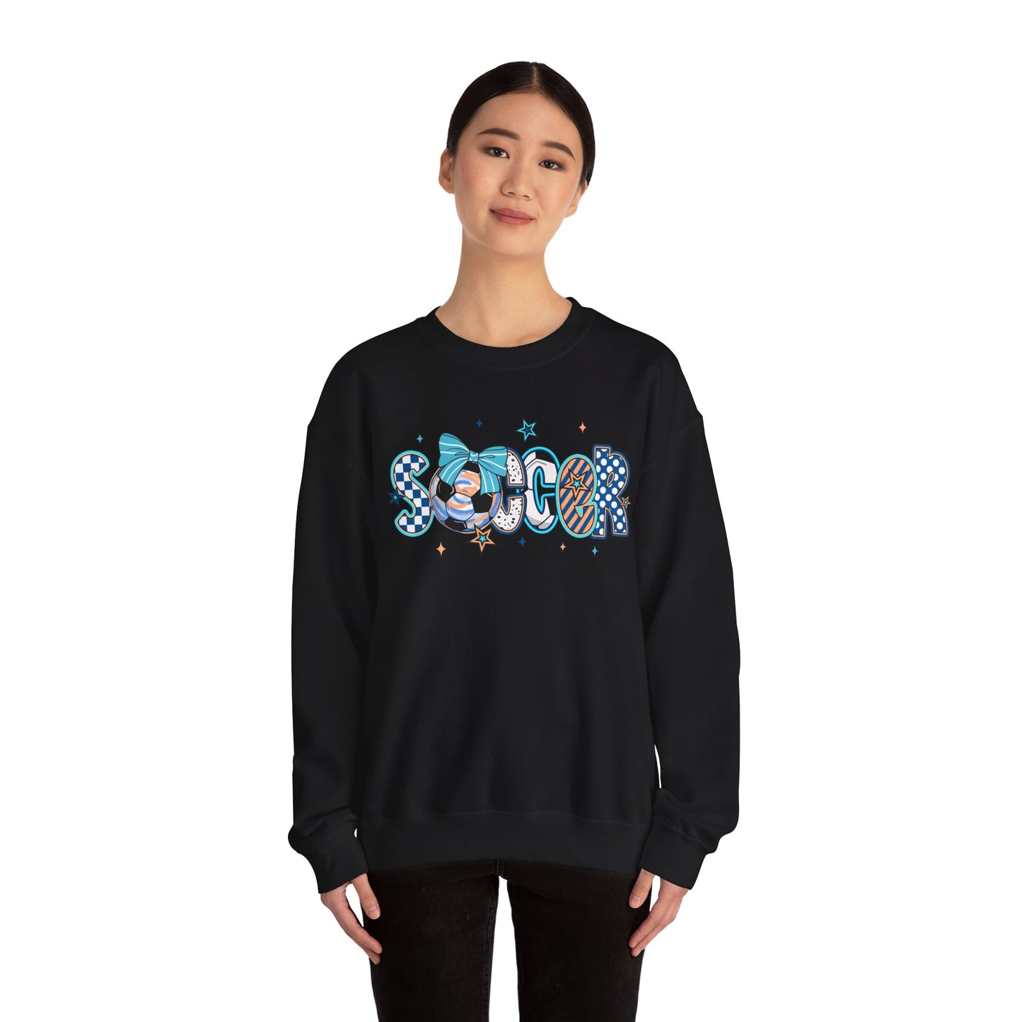 Doodle Soccer Heavy Blend™ Crewneck Sweatshirt