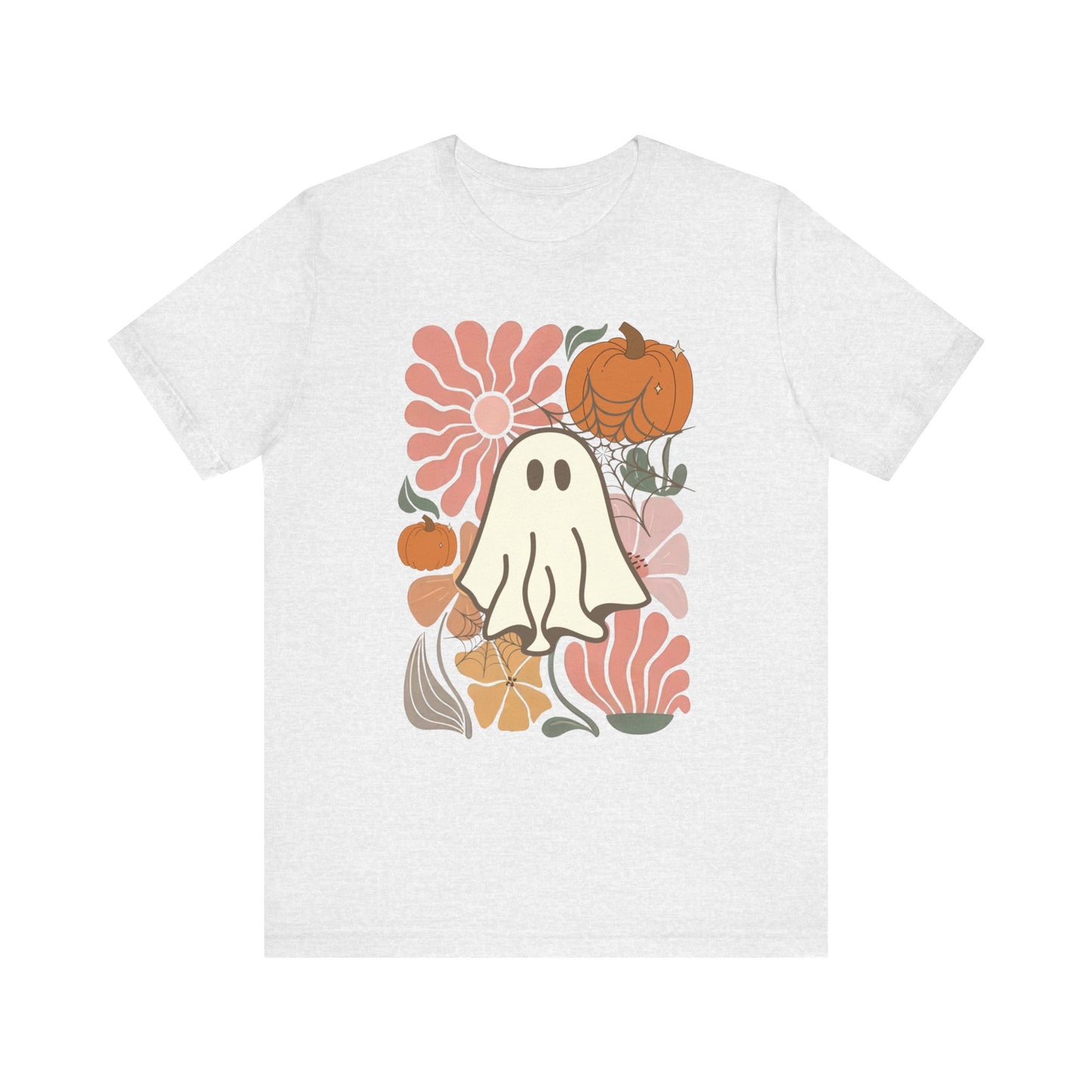 Boho Floral Ghost Jersey Short Sleeve Tee