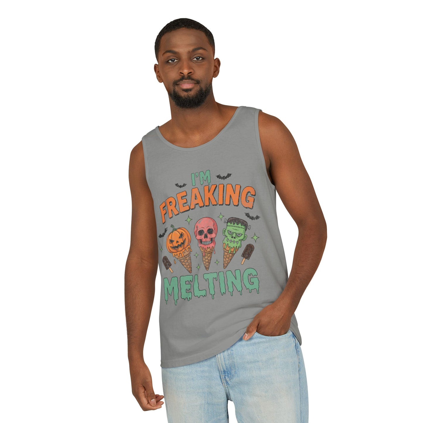 Im Freaking Melting Garment-Dyed Tank Top