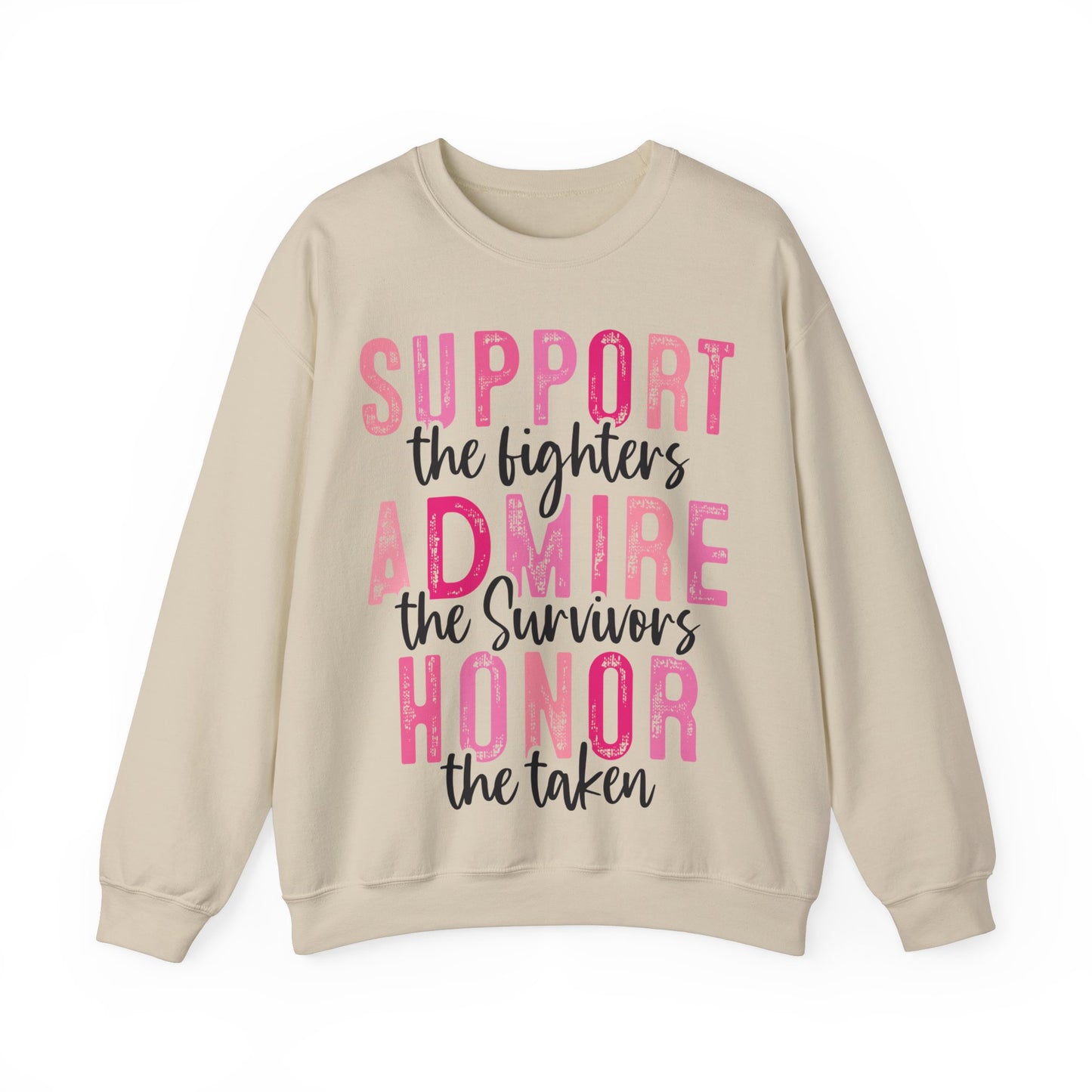 Pink Support Admire Honor Heavy Blend™ Crewneck Sweatshirt