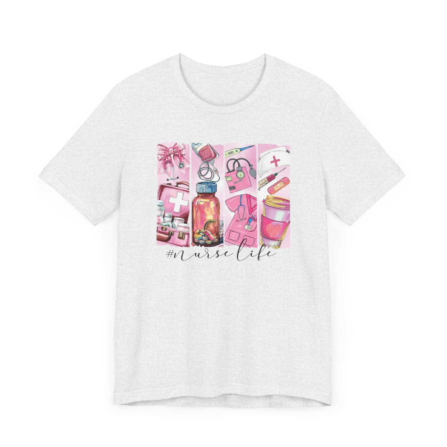 Nurse Life Brushstrokes Jersey Short Sleeve Tee