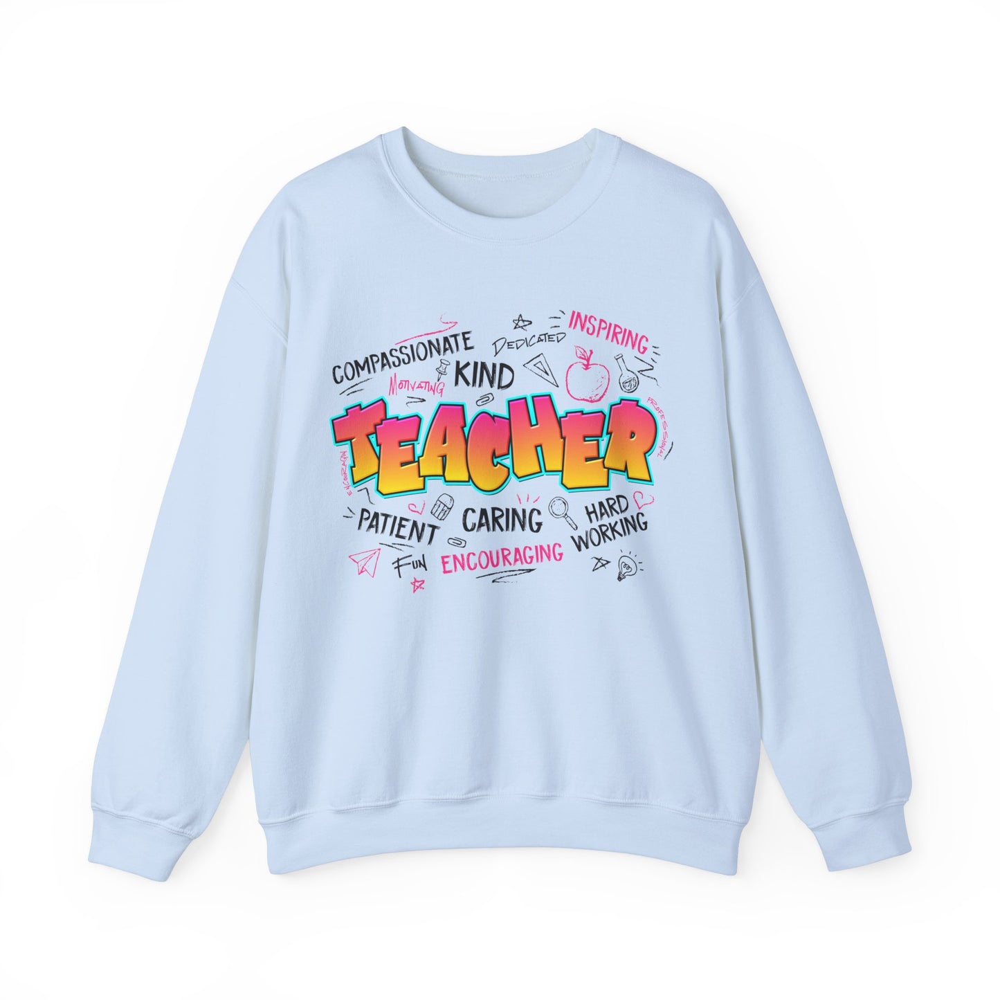Teacher Graffiti  Heavy Blend™ Crewneck Sweatshirt