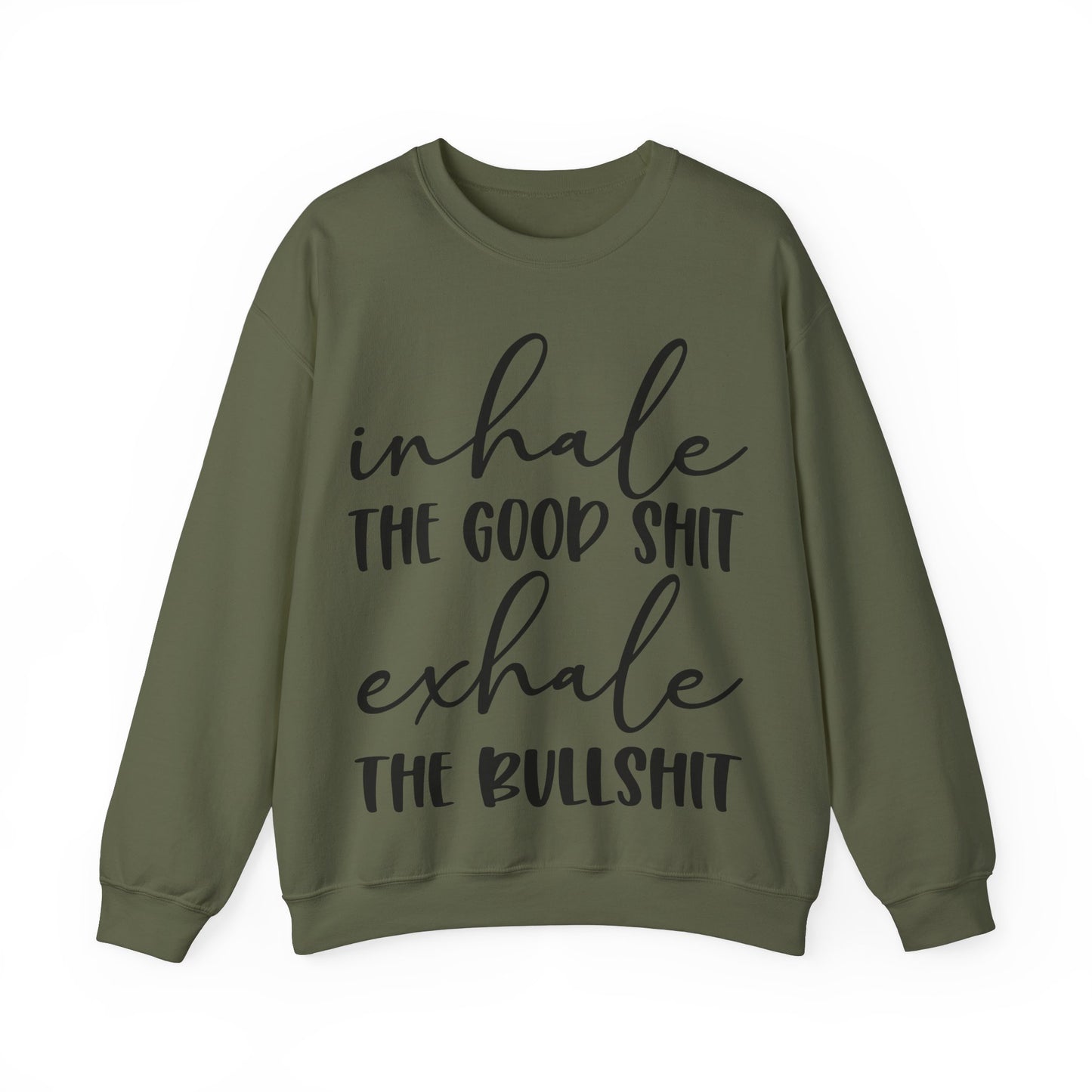 Inhale Exhale Heavy Blend™ Crewneck Sweatshirt