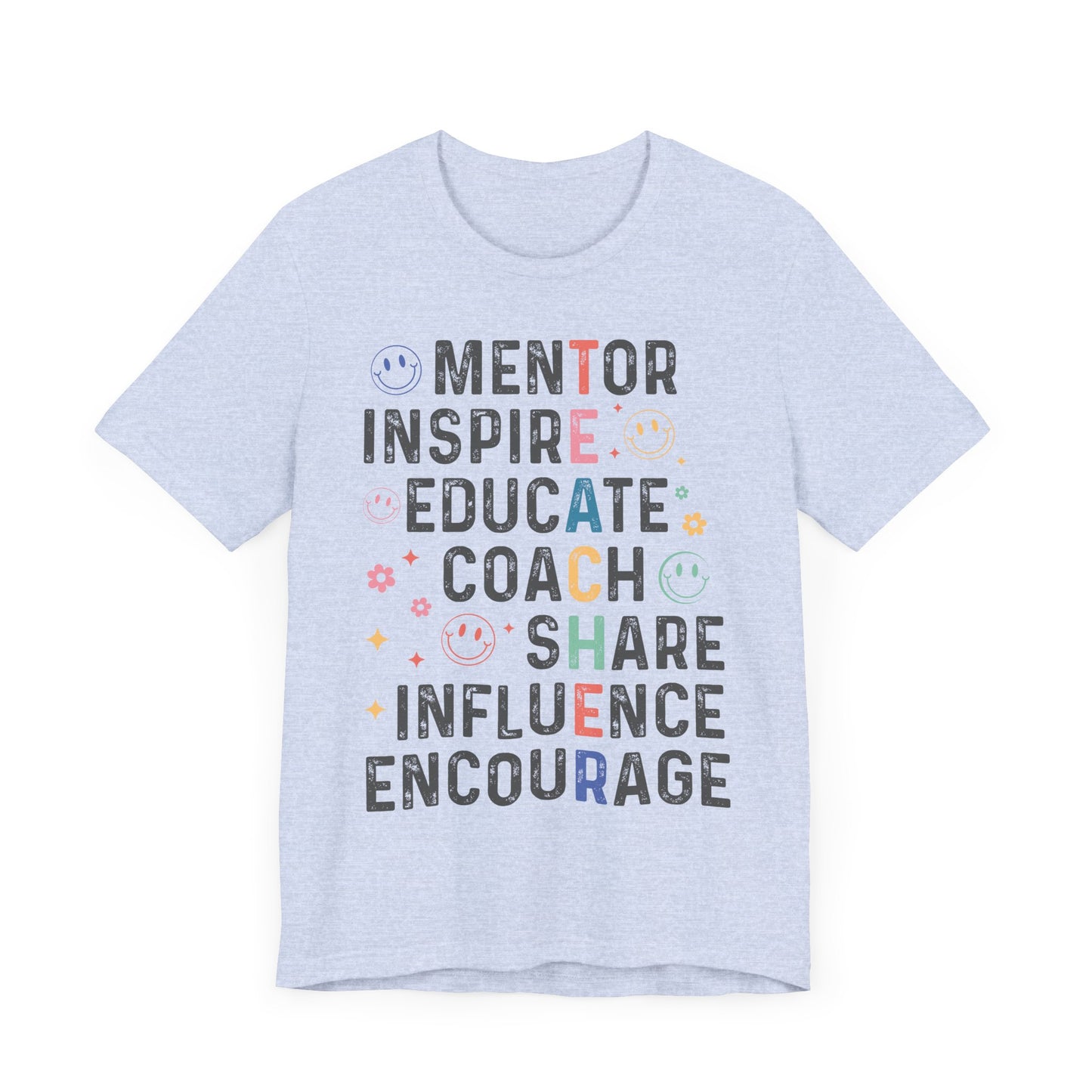 T-E-A-C-H-E-R Jersey Short Sleeve Tee