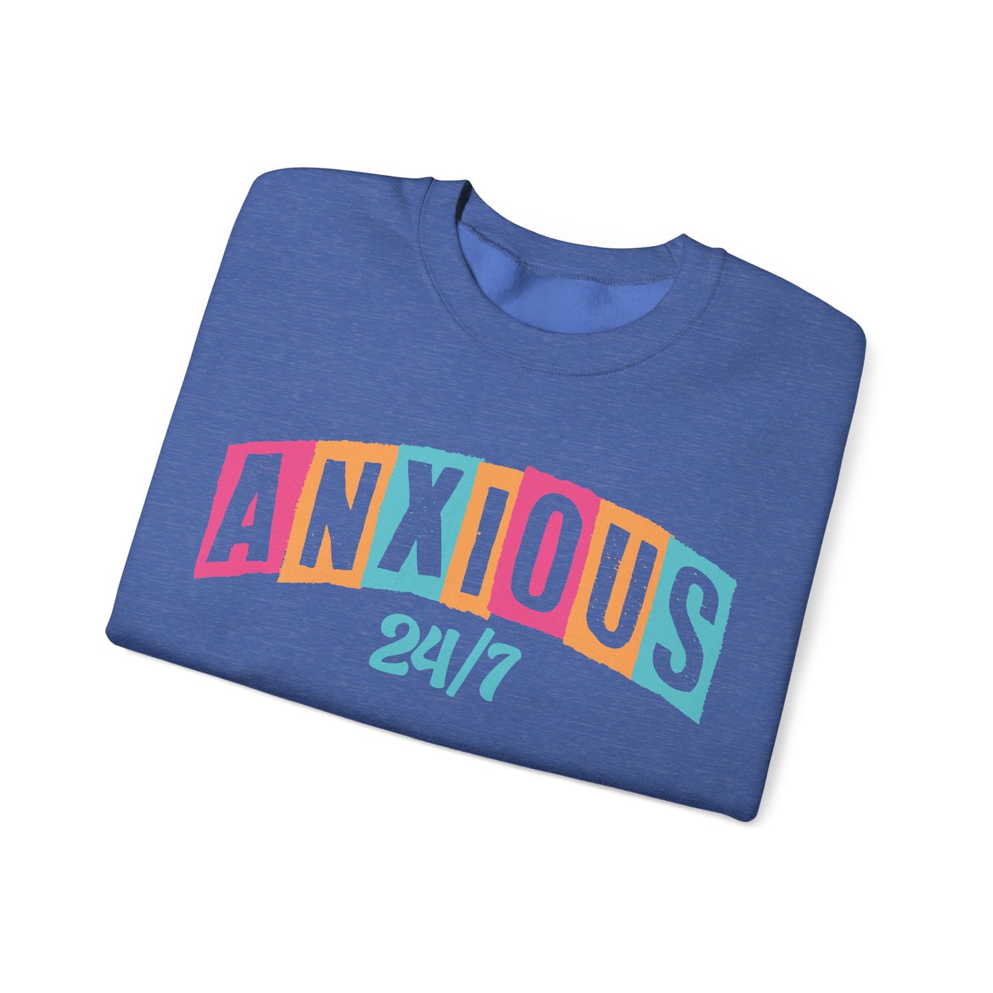 Anxious 24/7 Heavy Blend™ Crewneck Sweatshirt