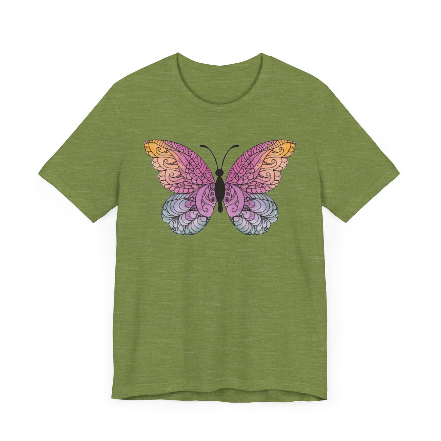 Mandala Butterfly Jersey Short Sleeve Tee