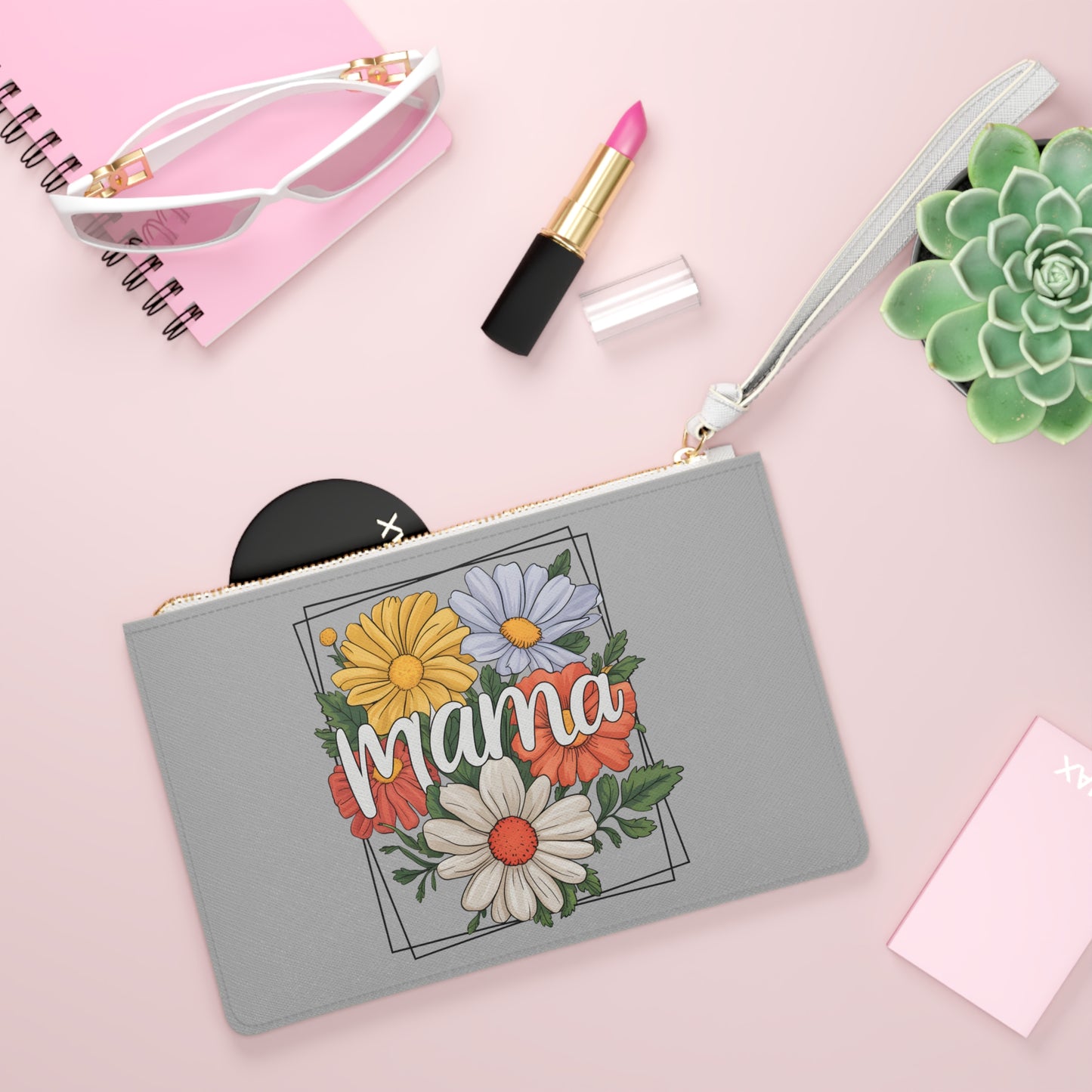 Mama Floral Clutch Bag