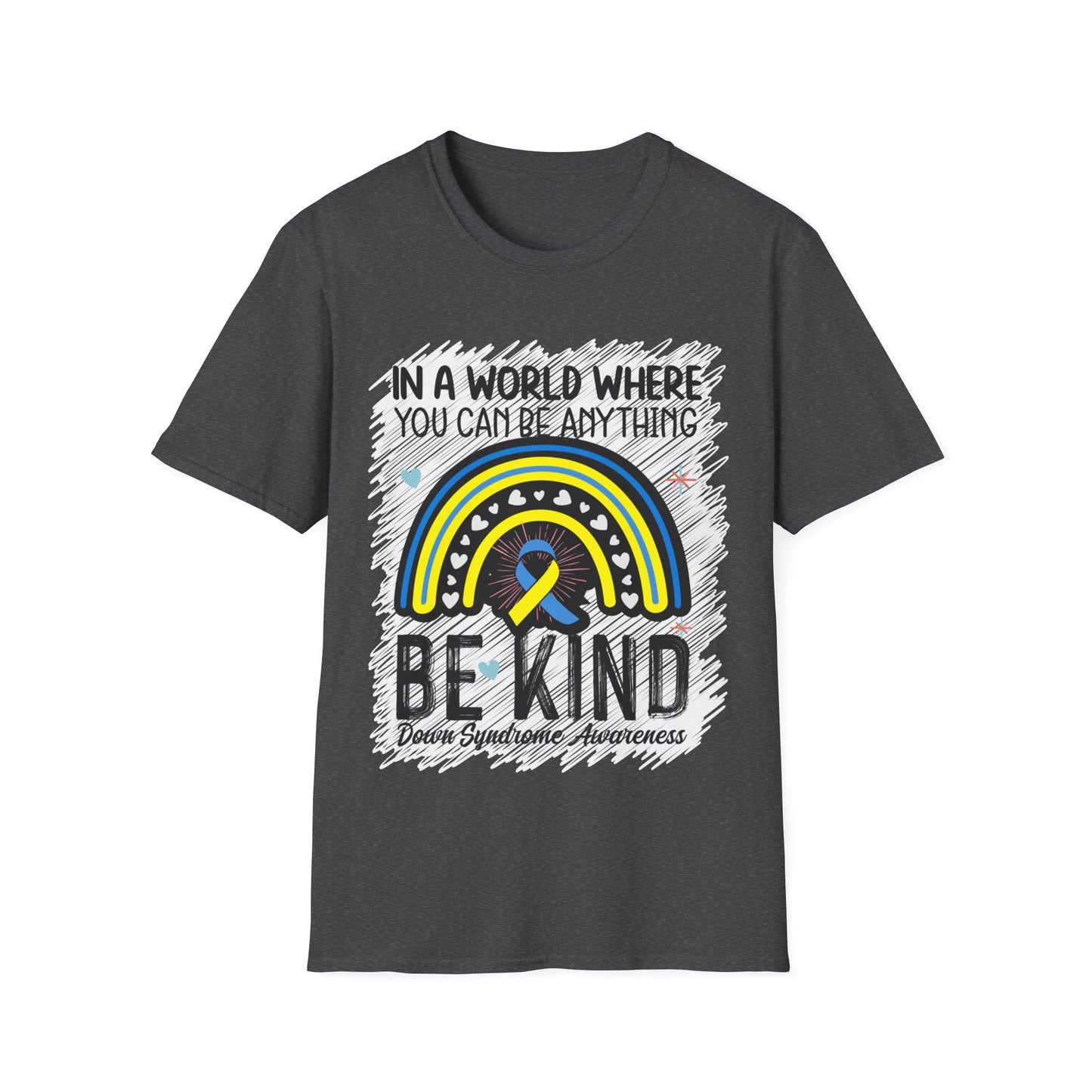 Be Kind Down Syndrome Awareness Softstyle T-Shirt
