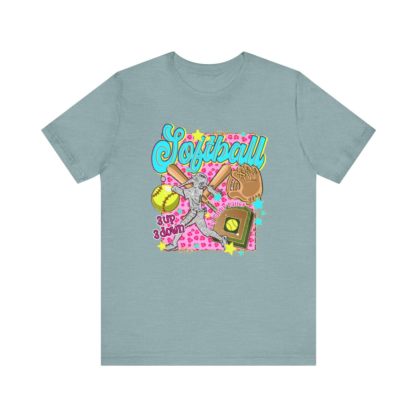 Retro Softball Jersey Short Sleeve Tee