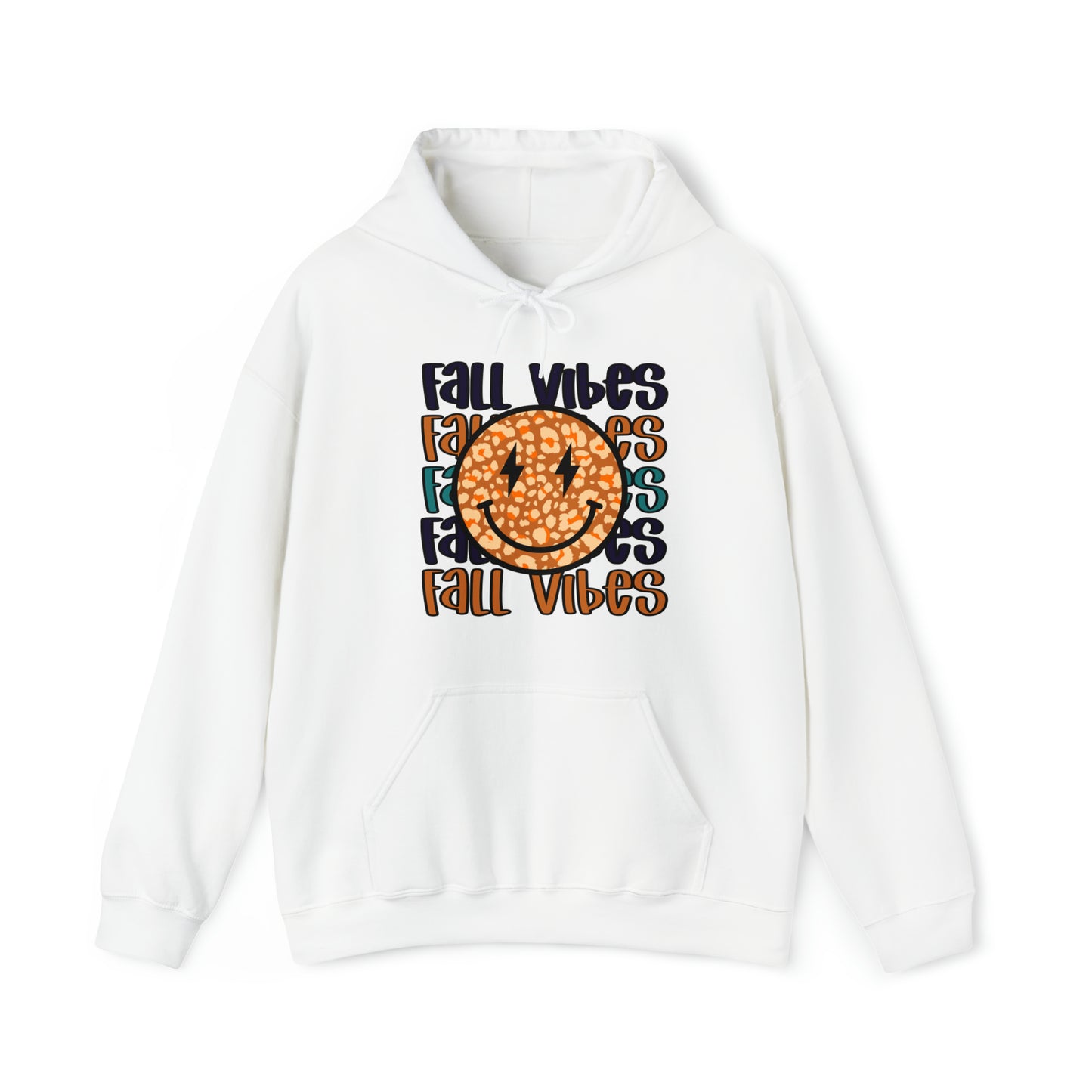 Fall Vibes Smile Heavy Blend™ Hooded Sweatshirt
